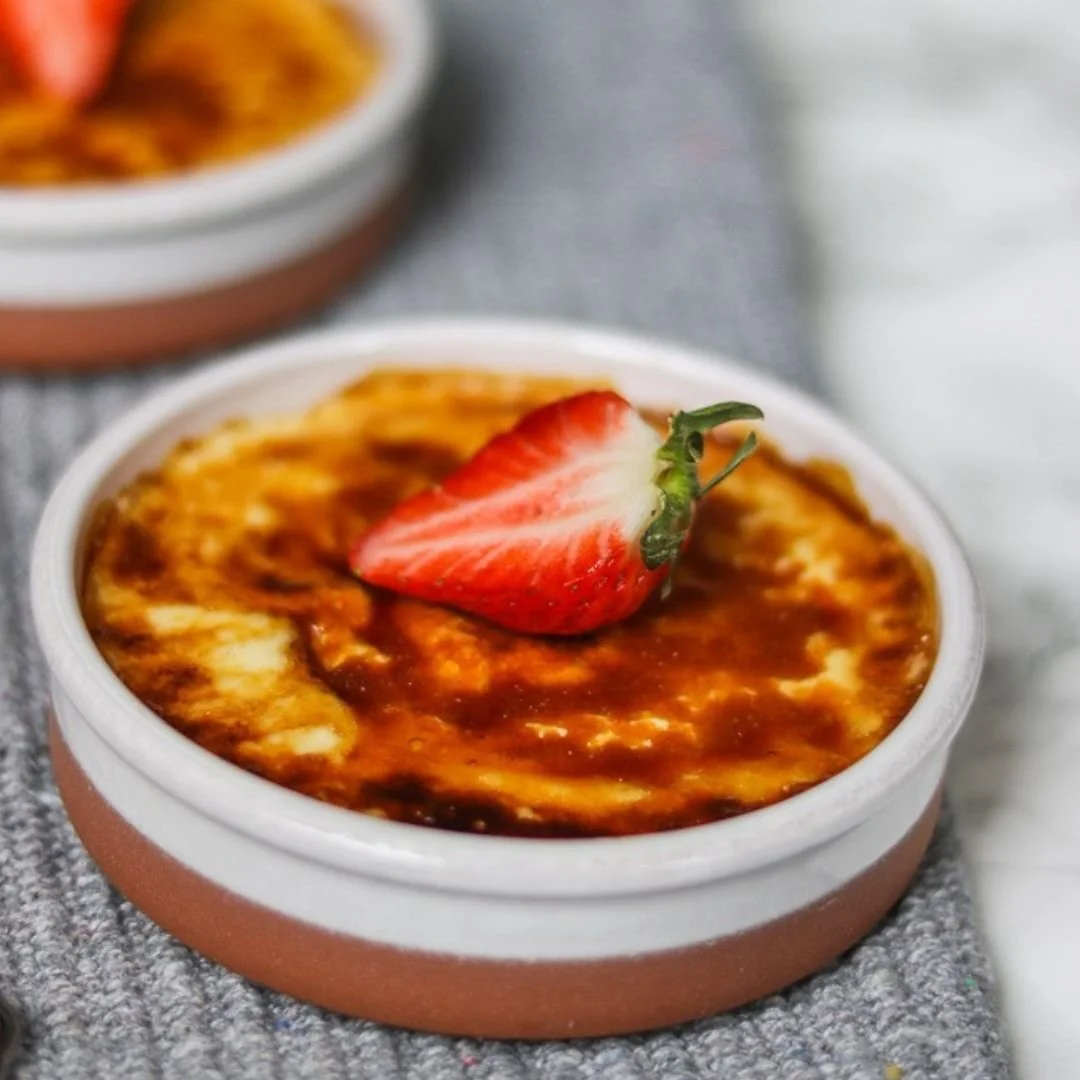 Vegan crème brulée | Eat Shed Glow® sugar-free plant-based dessert