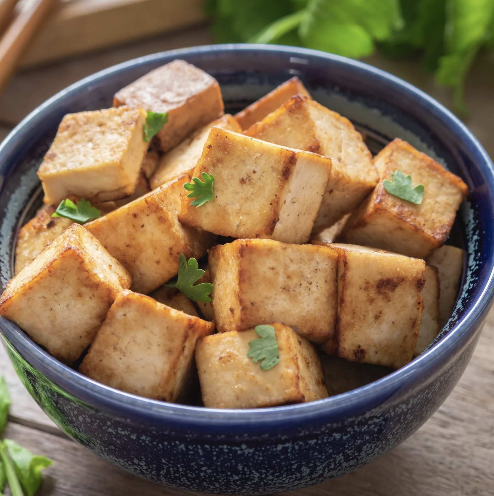 How to make crispy cubed tofu using the Eat Shed Glow® method