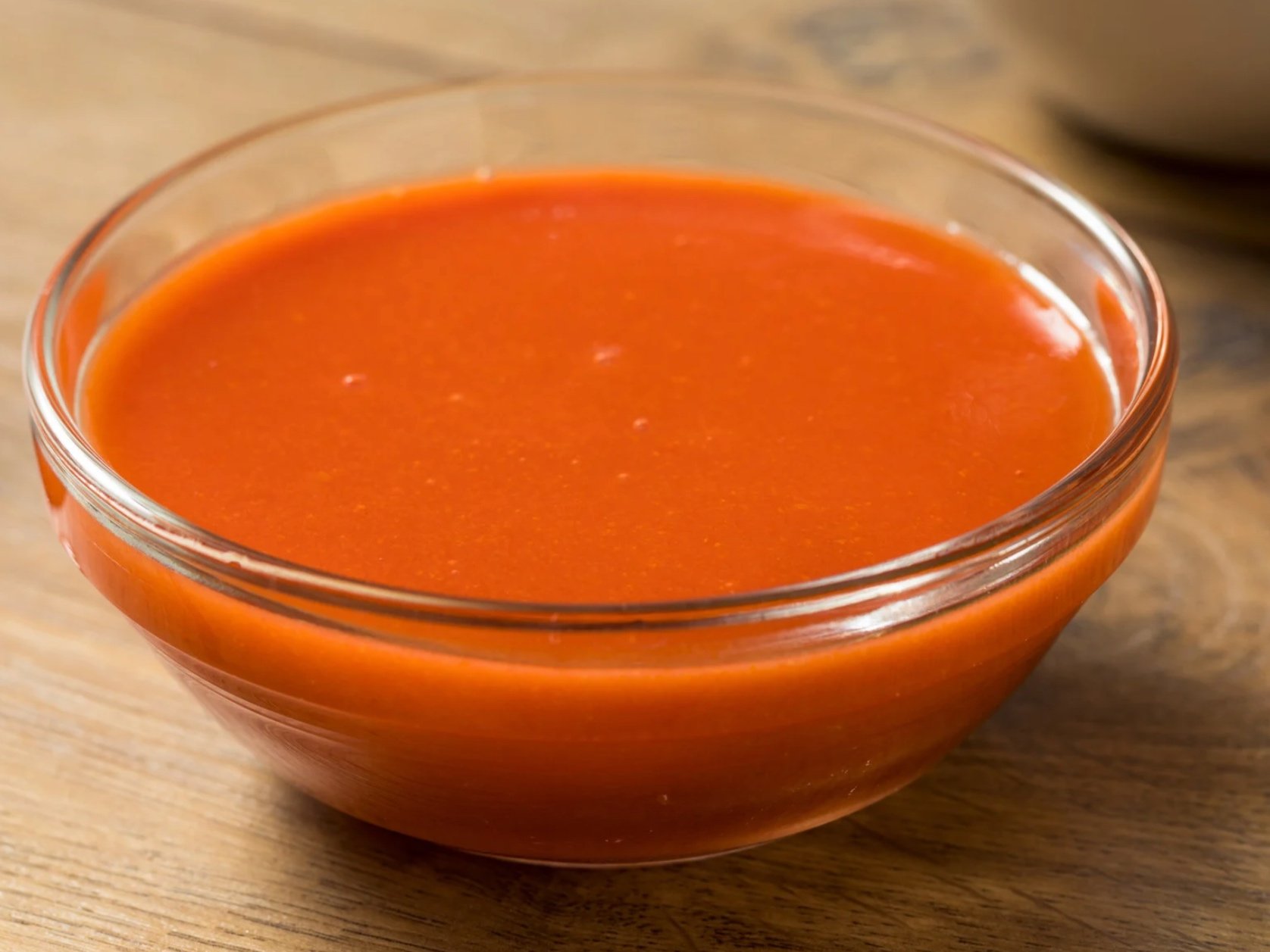 A bowl of buffalo sauce