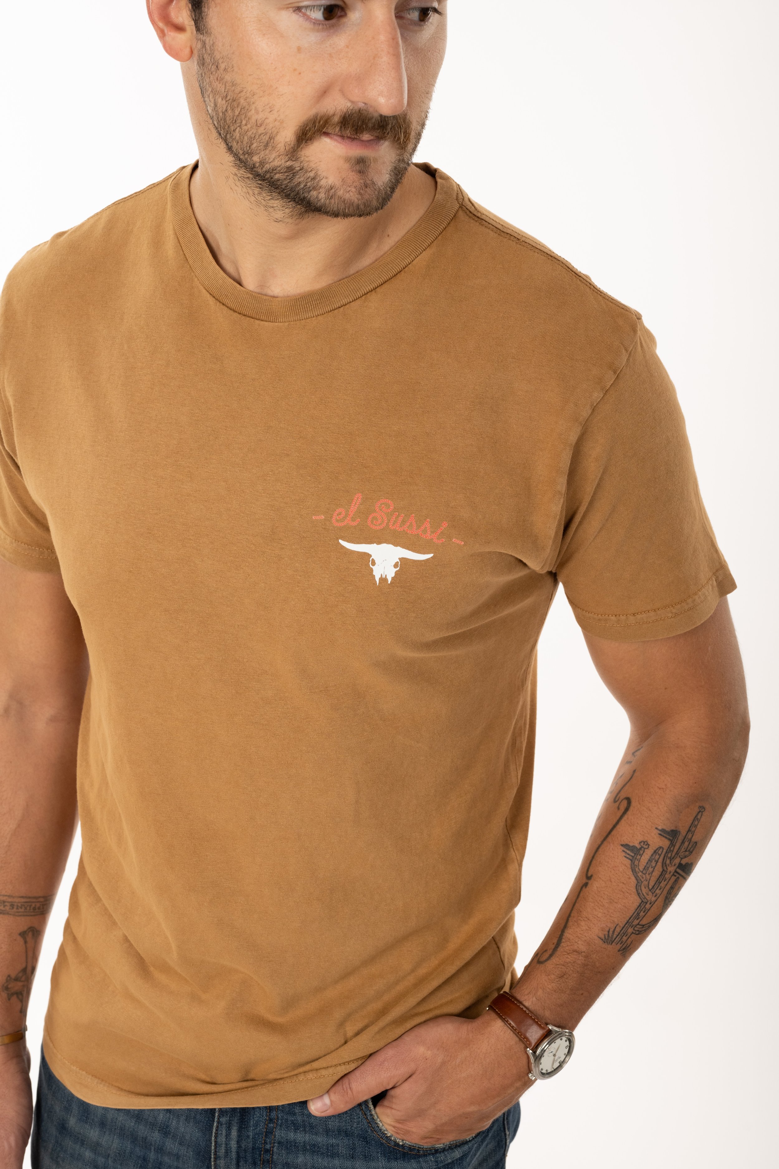 Roundup Tee - Tobacco