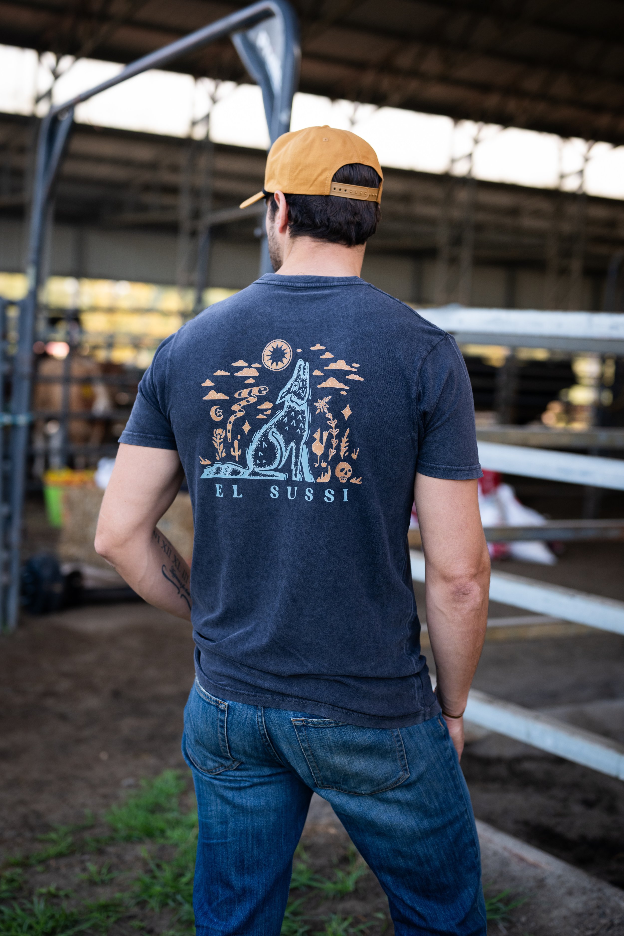 Spirit of the West Tee - Washed Black