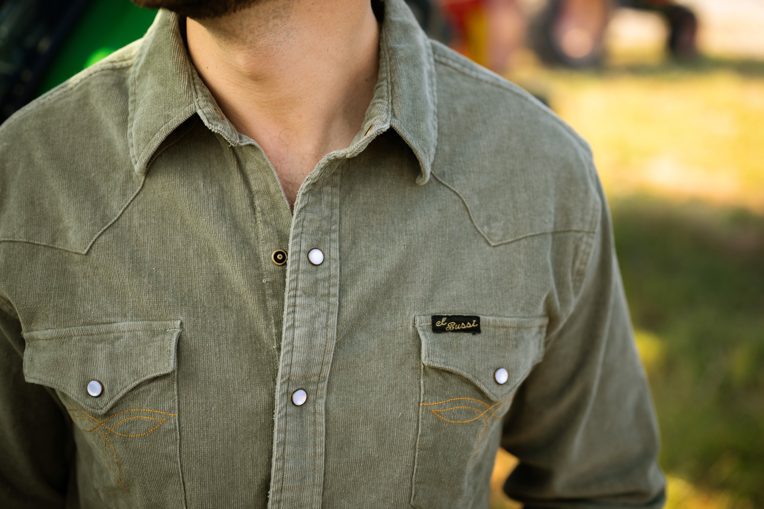 Vail Cord LS Shirt - Sage
