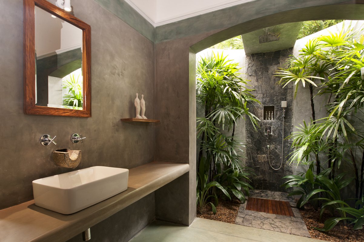 Luxury yoga, wellness and Ayurveda retreats in Sri lanka Ahangama, Nirbana Retreat, March 3-9 2025, private room, nature, swimming pool, bathroom, open shower