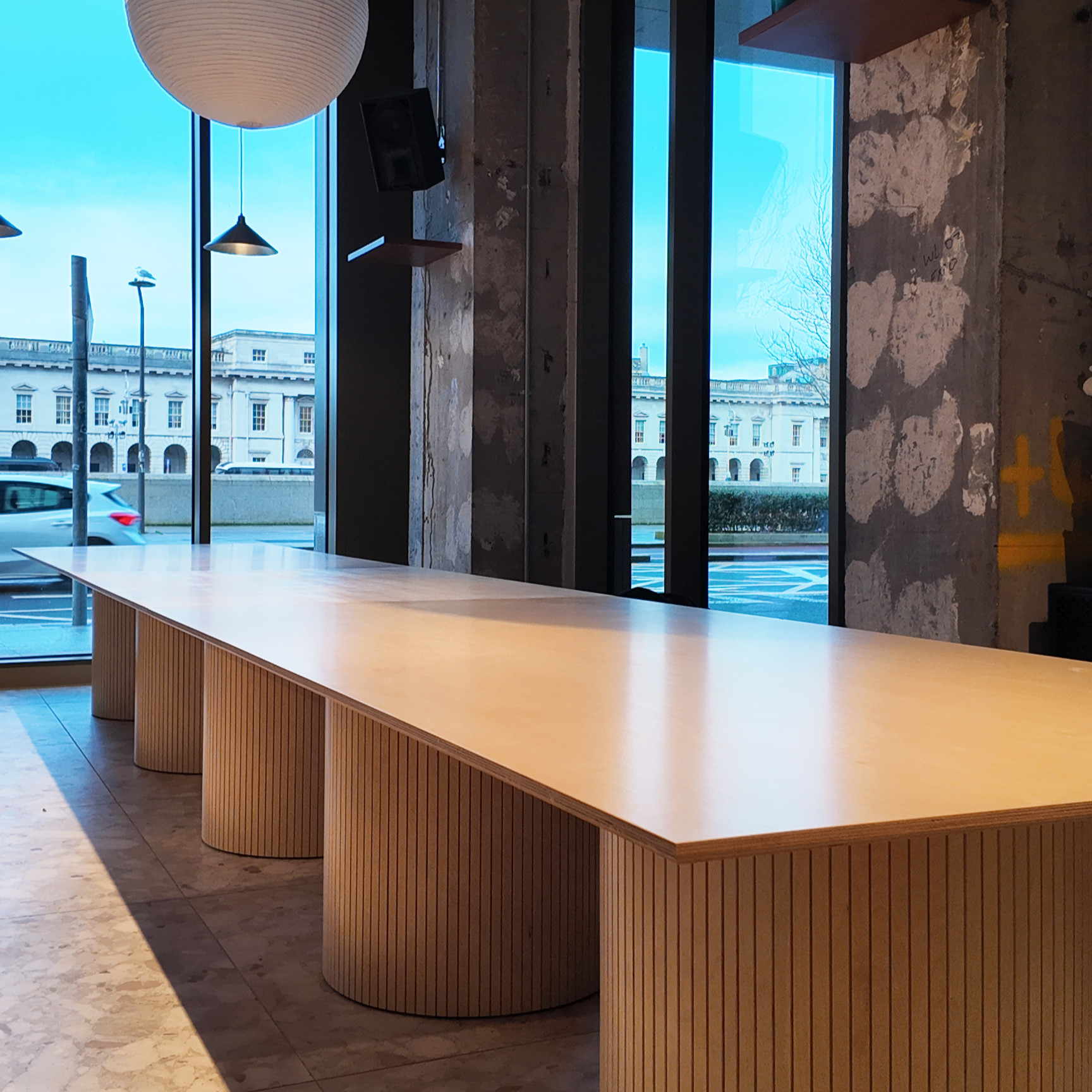BIRCH PLY RECTANGULAR DINING TABLE
