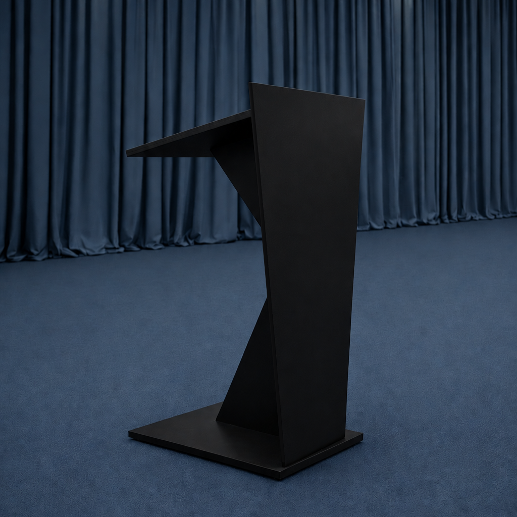 BLACK KEYNOTE LECTERN