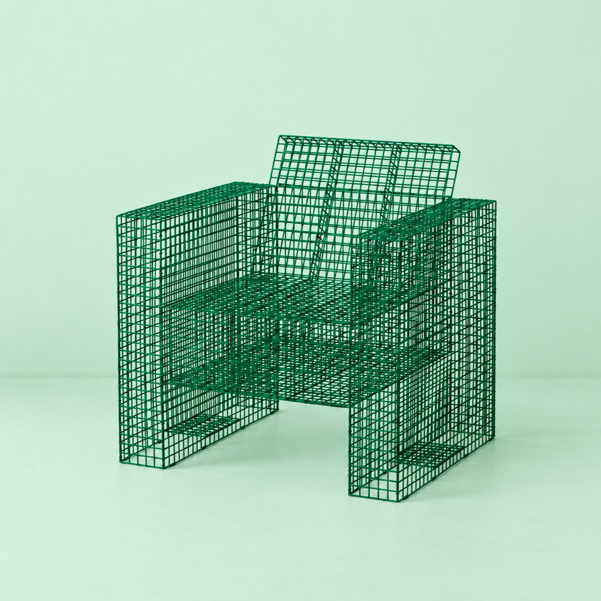 HIRE LOVE EVENT HIRE FURNITURE GREEN WIRE ARMCHAIR LOUNGE CHAIR.png