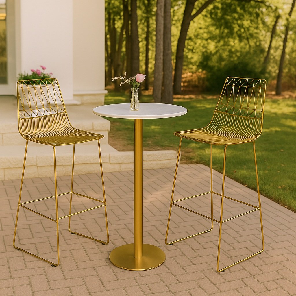 GOLD LUCY HIGH CHAIR