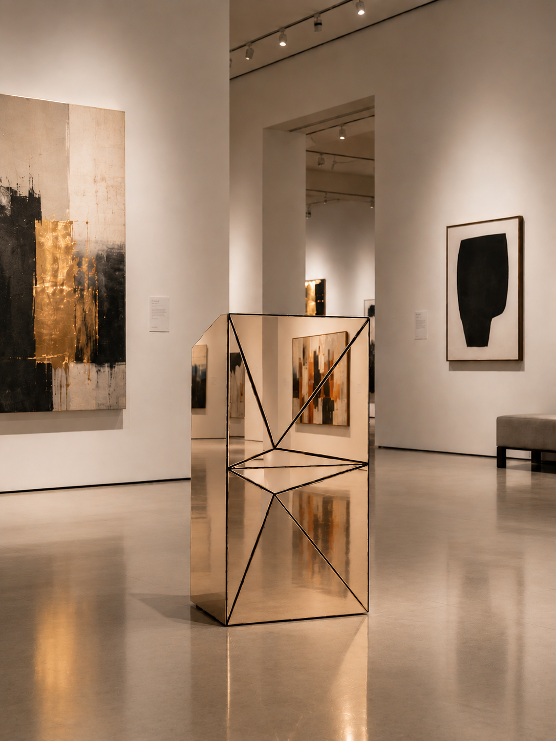 CHAMPAGNE FACET LECTERN