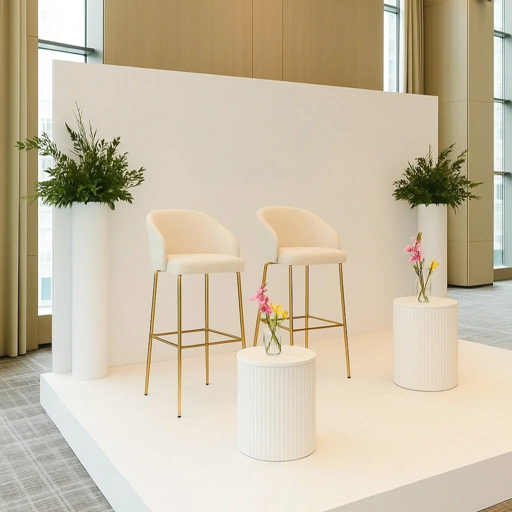 MILAN HIGH STOOL - CREAM