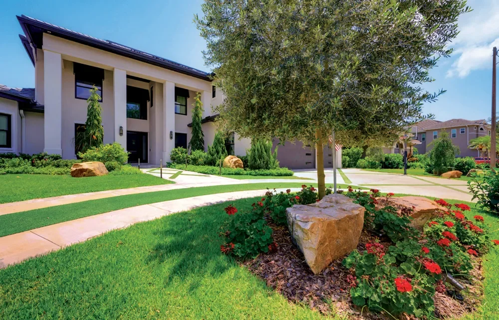 Randy Lee design of walkways, patios, and gorgeous landscaping