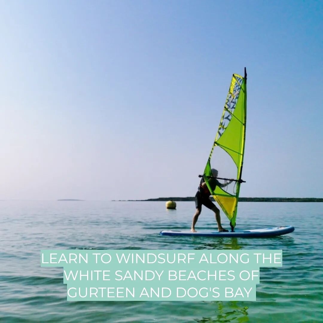 Learn to windsurf at Gurteen Beach or Dog's Bay - a windsurfers paradise with the bright blue water and white sandy beaches! 🌊

Online booking available via the Roundstone Outdoors Website link in bio.

#roundstoneoutdoors #roundstone #roundstoneire