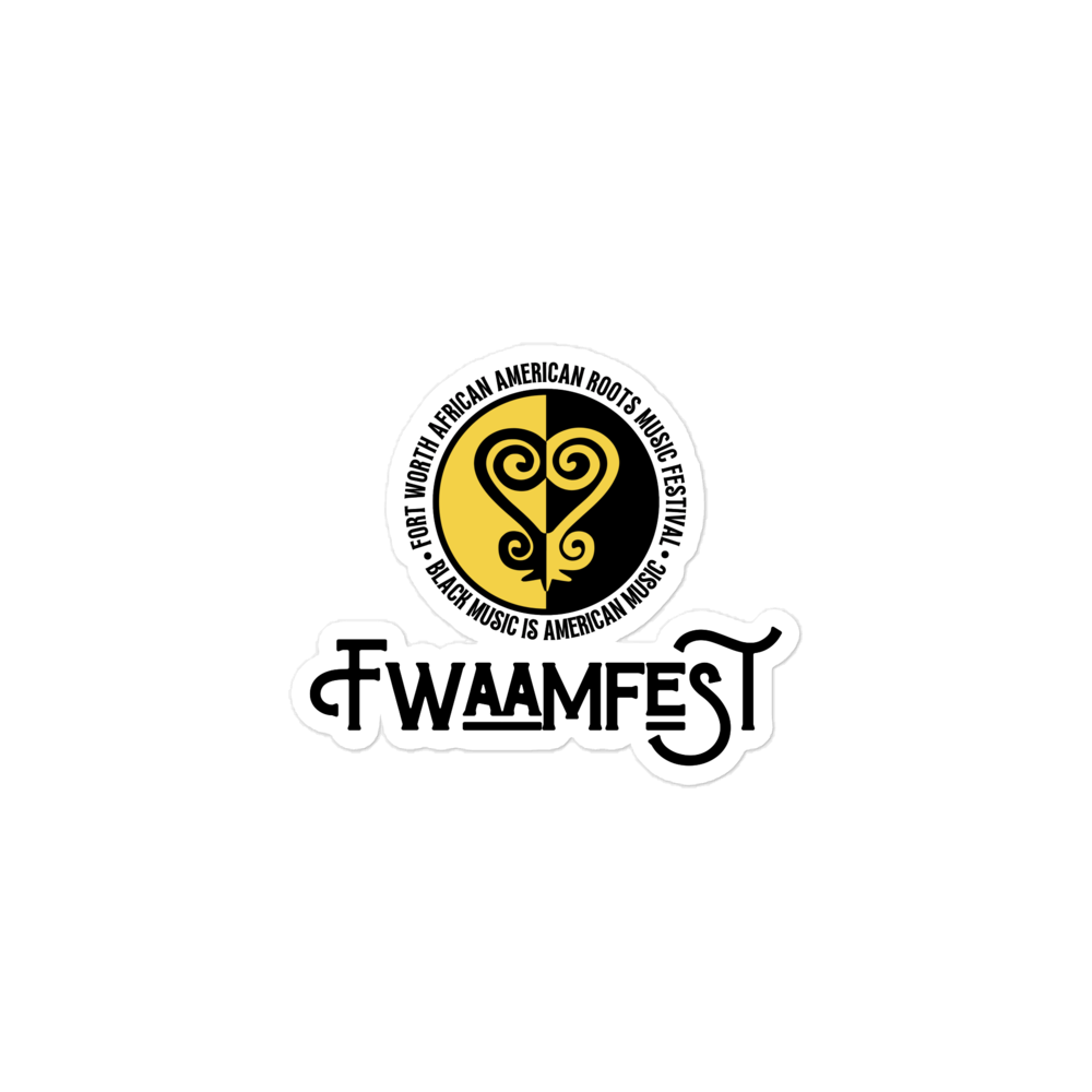 FWAAMFest Bubble-free stickers