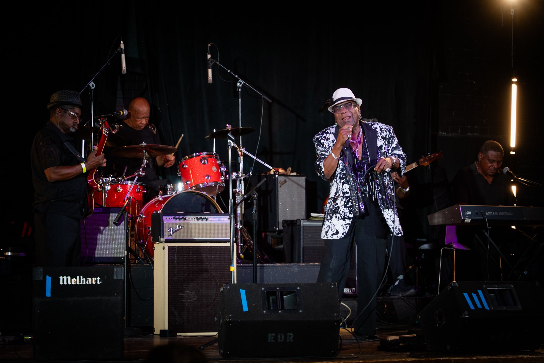 Killer Bug and his band. Photo by Jessica Waffles.