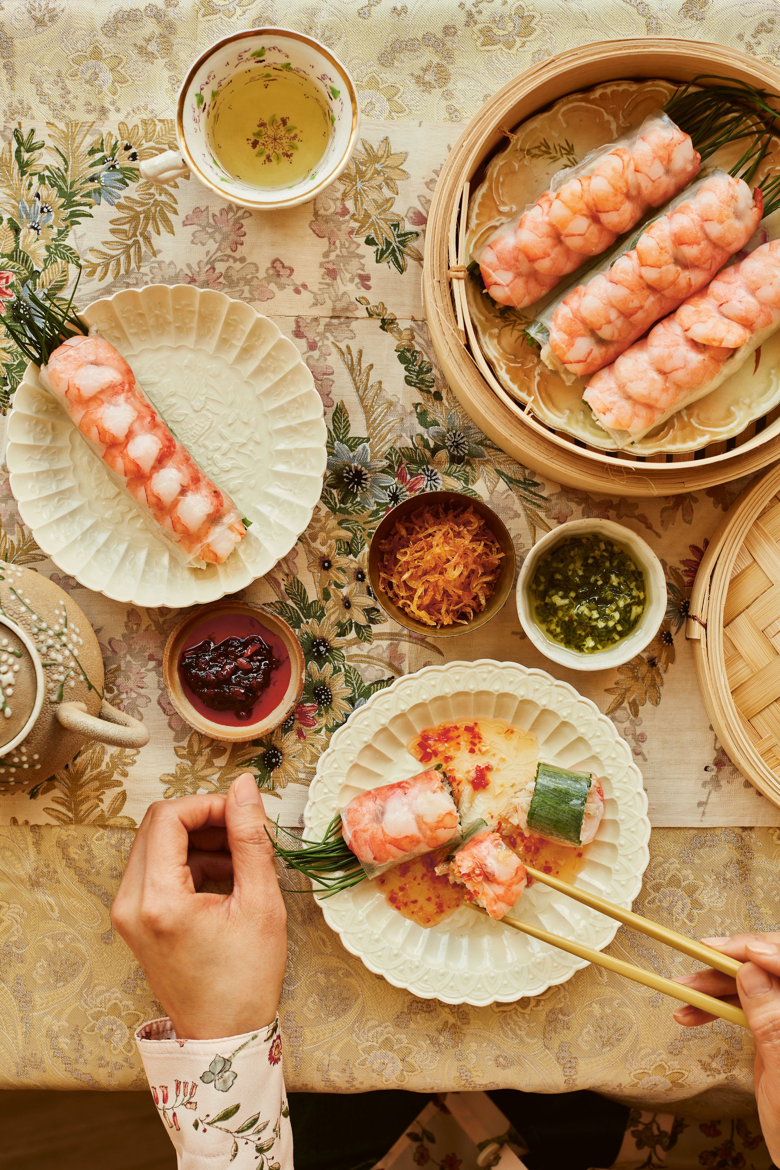 Prawn and Wild Mushroom Autumn Rolls