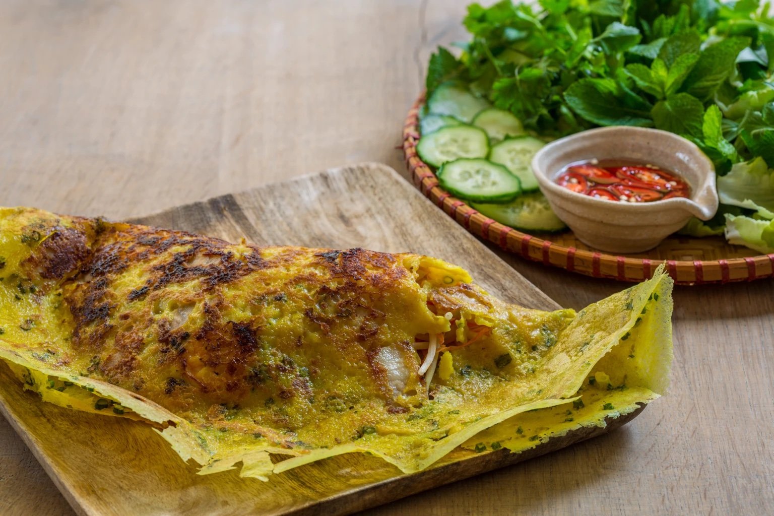 Bánh xèo – crispy Vietnamese pancakes