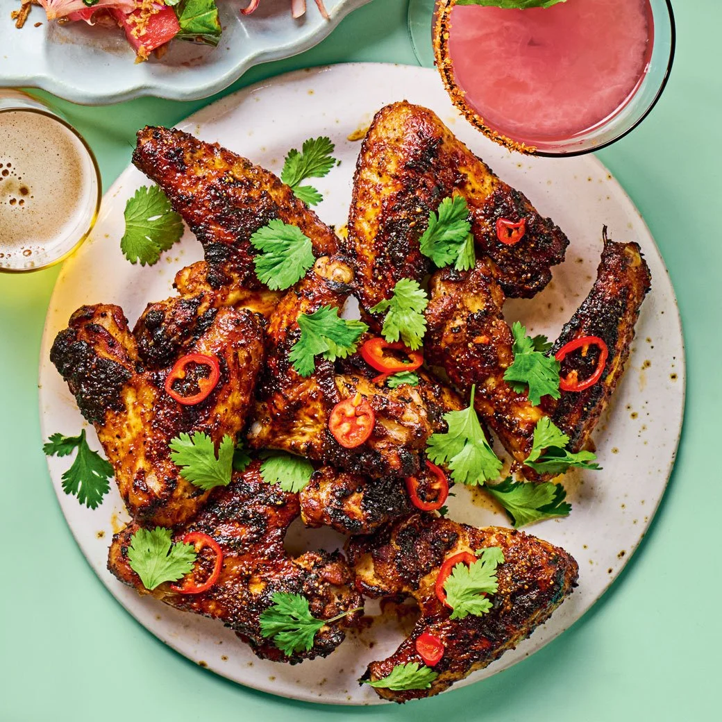 Honey-marinated BBQ Wings
