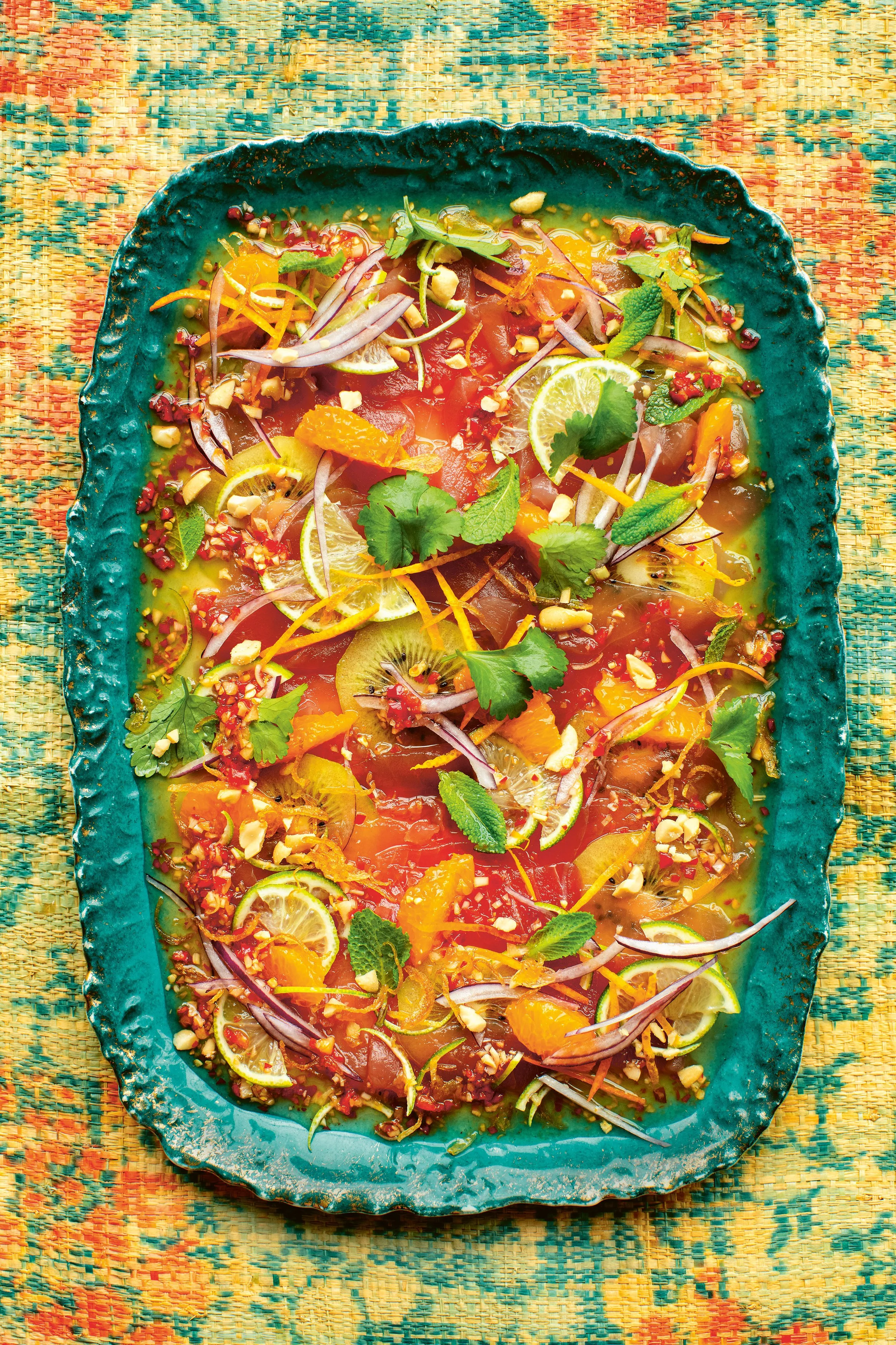 Kiwi and Clementine  Tuna Ceviche