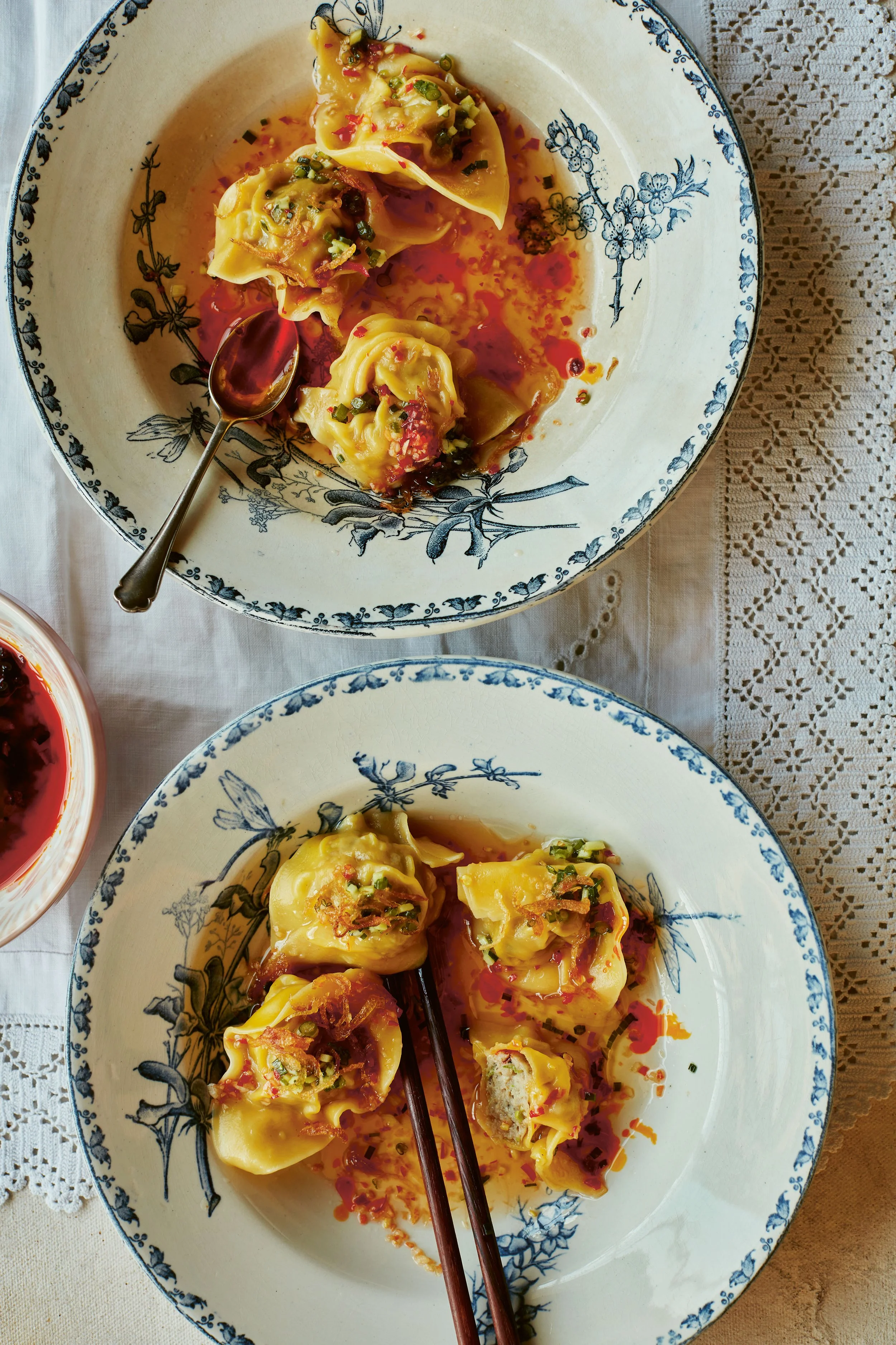 Prawn and Chive Diamond Dumplings