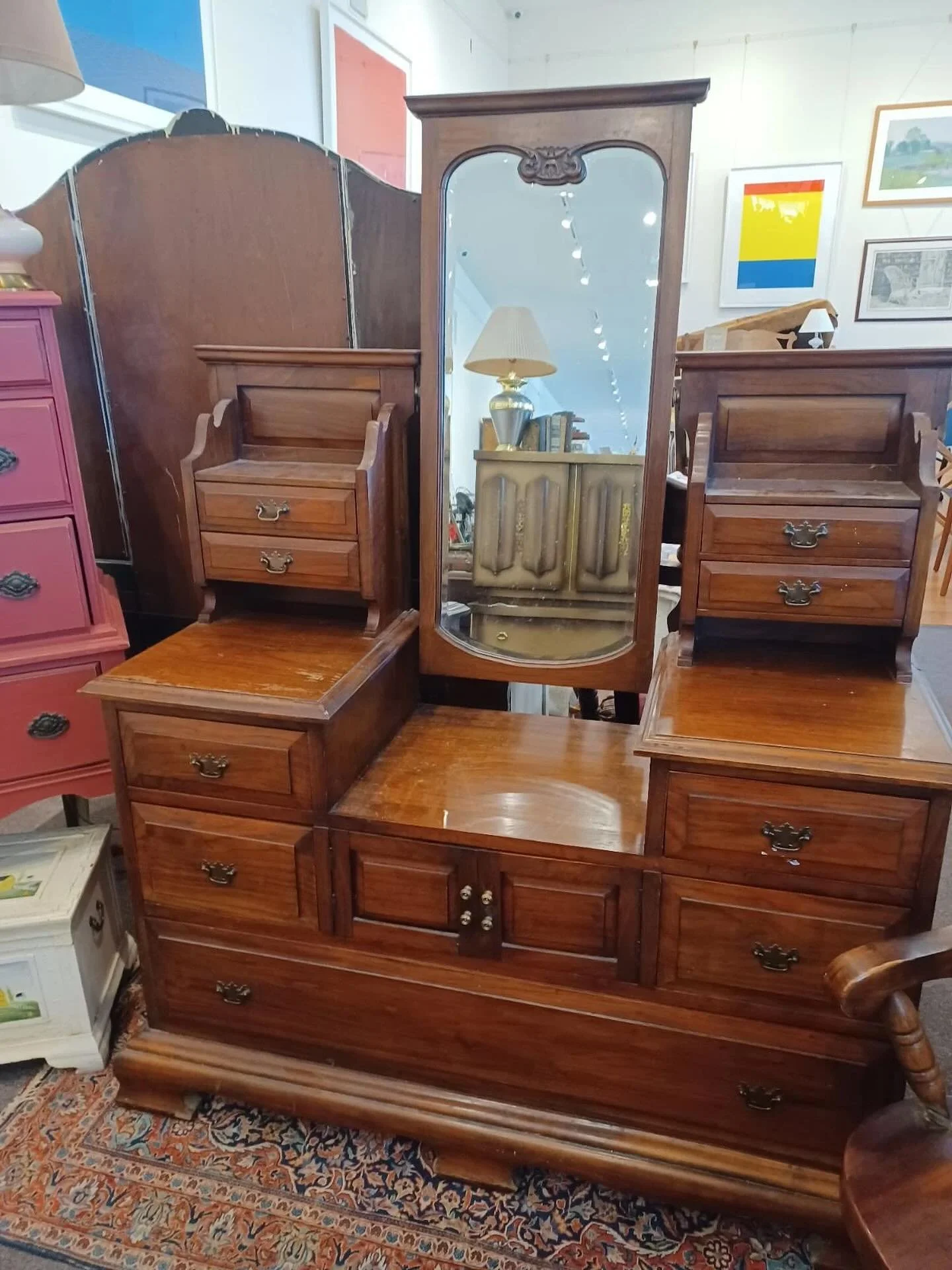 STUNNING NEW STATEMENT PIECE! Edwardian Dressing Table - for your bedroom to help you greet the day with beauty and ease, or in your entryway to help you organize your days as you come and go.