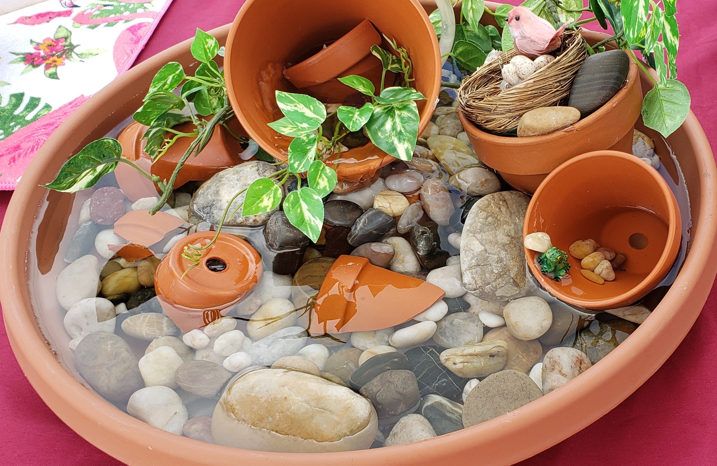 Clay Pot Fountain