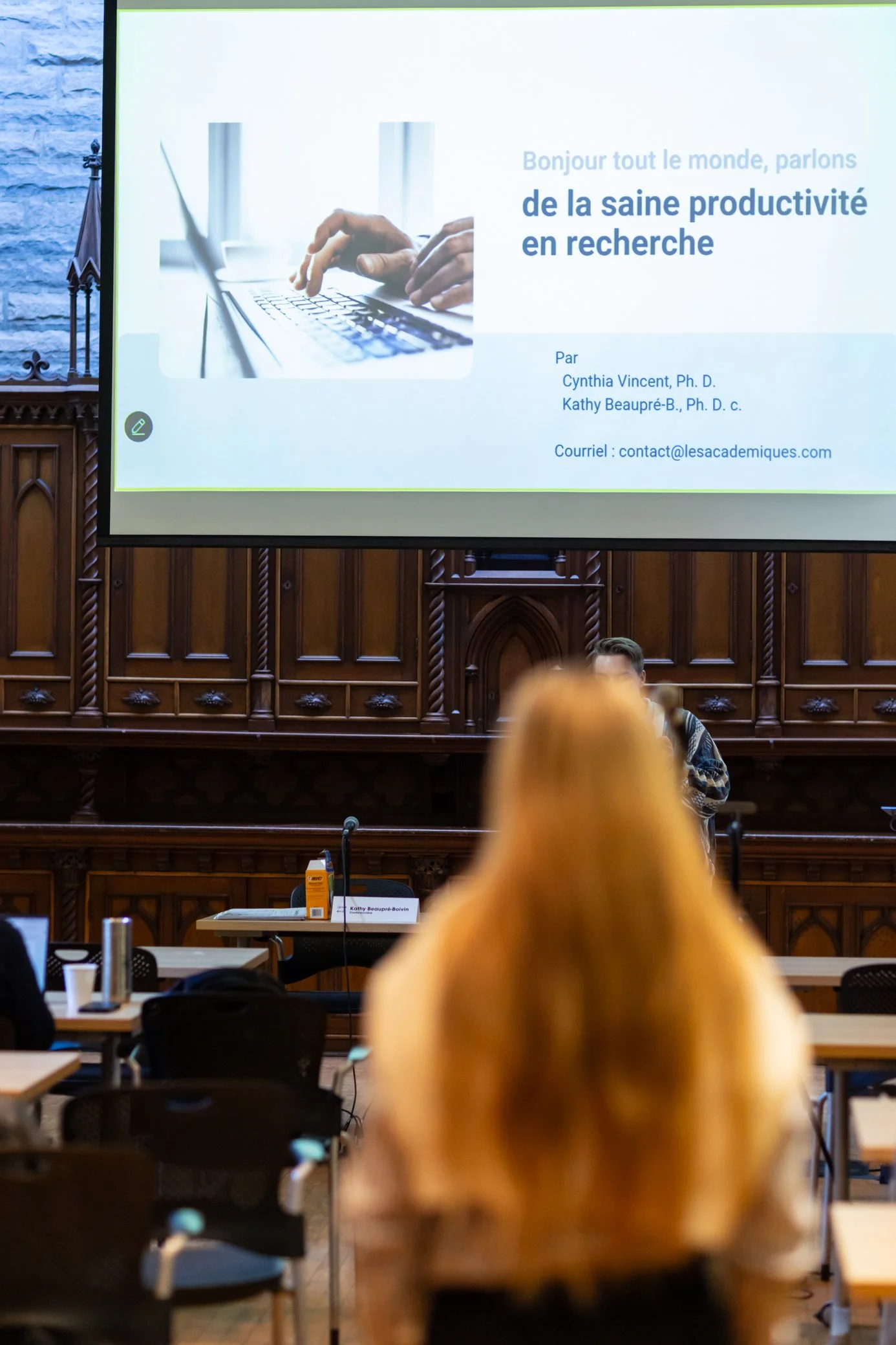 Atelier Bien-être en recherche - Crédit photo Marie-Anne Gaudreault