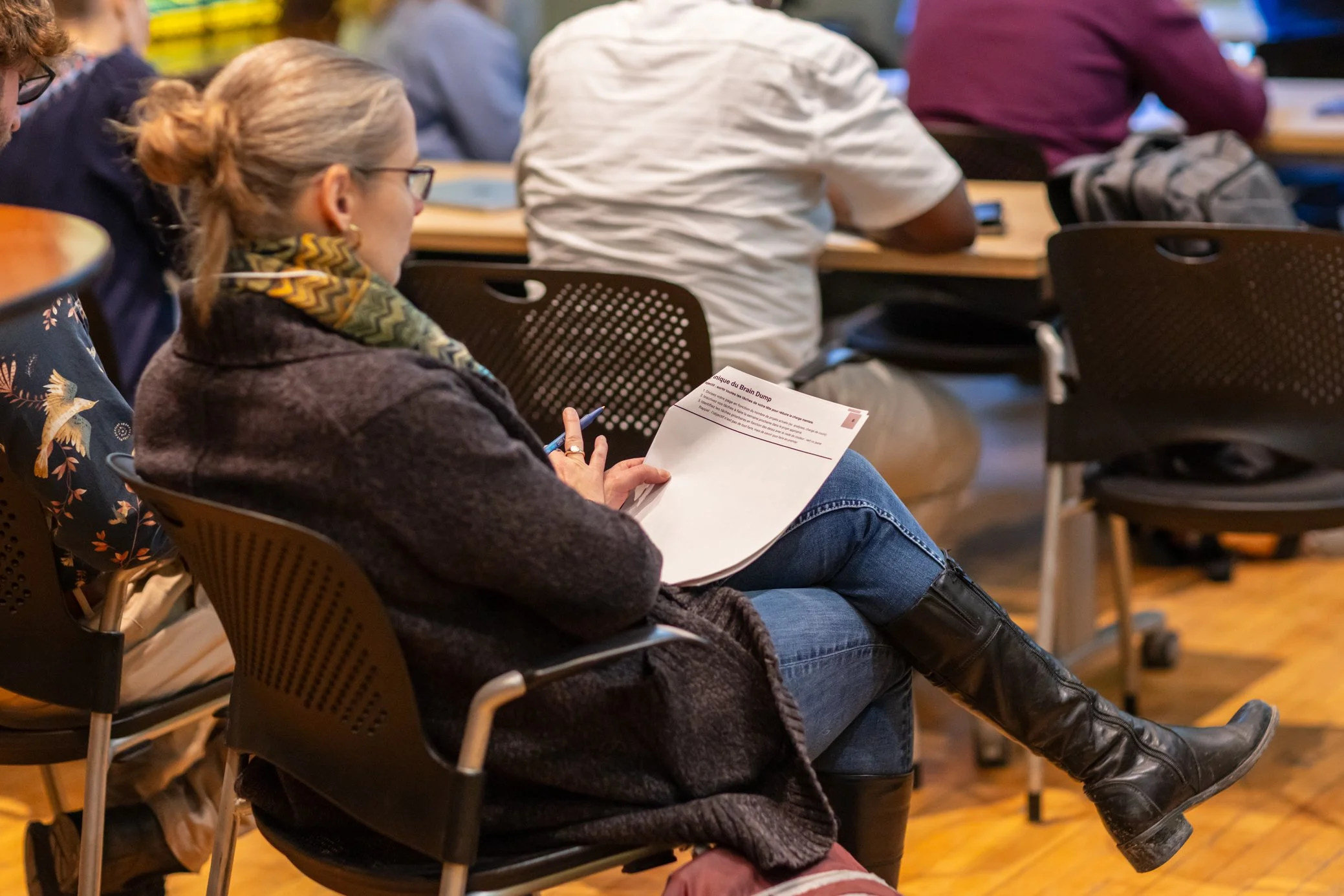 Atelier Bien-être en recherche - Crédit photo Marie-Anne Gaudreault