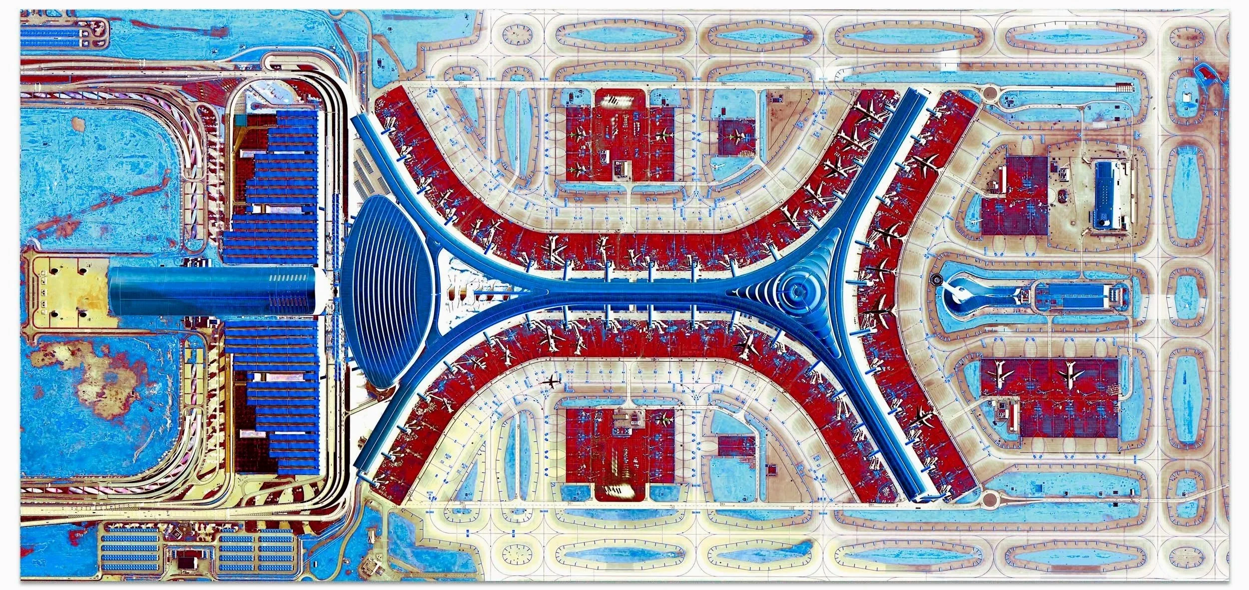 JEDDAH AIR (JED) - Jeddah, King Abdulaziz International Airport, Saudi Arabia.

Ultradistancia Airports Series - Archival Pigment Print Photography  - Edition of 5 