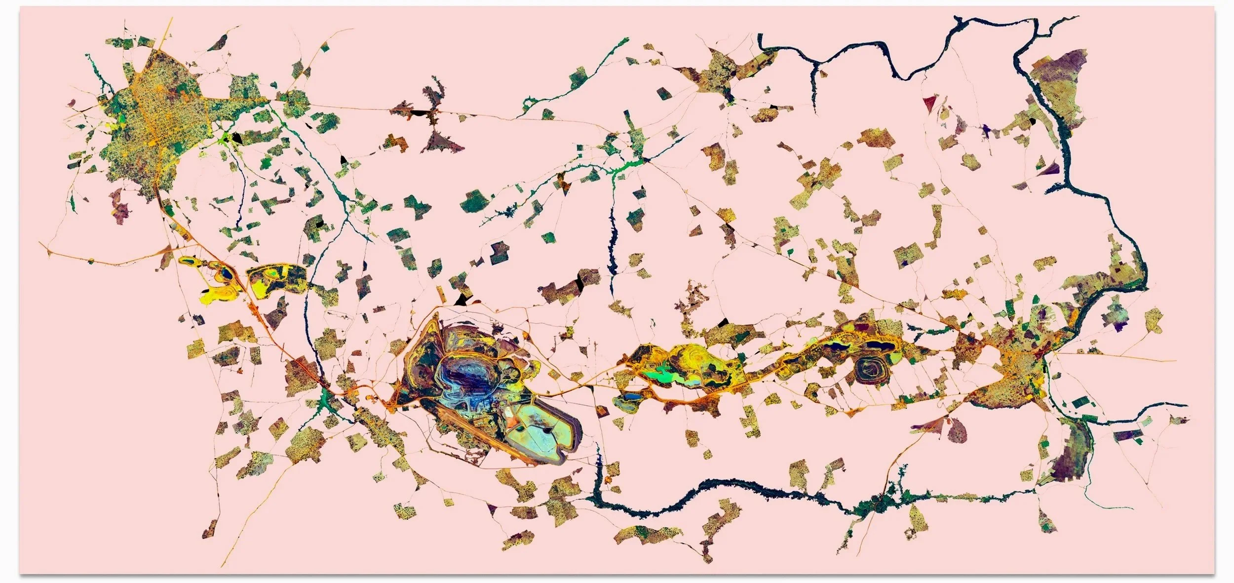 SYAMA TABAKORONI MINE - Mbembéré, Mali.

Ultradistancia Color Mines Series - Archival Pigment Print Photography  - Edition of 5 