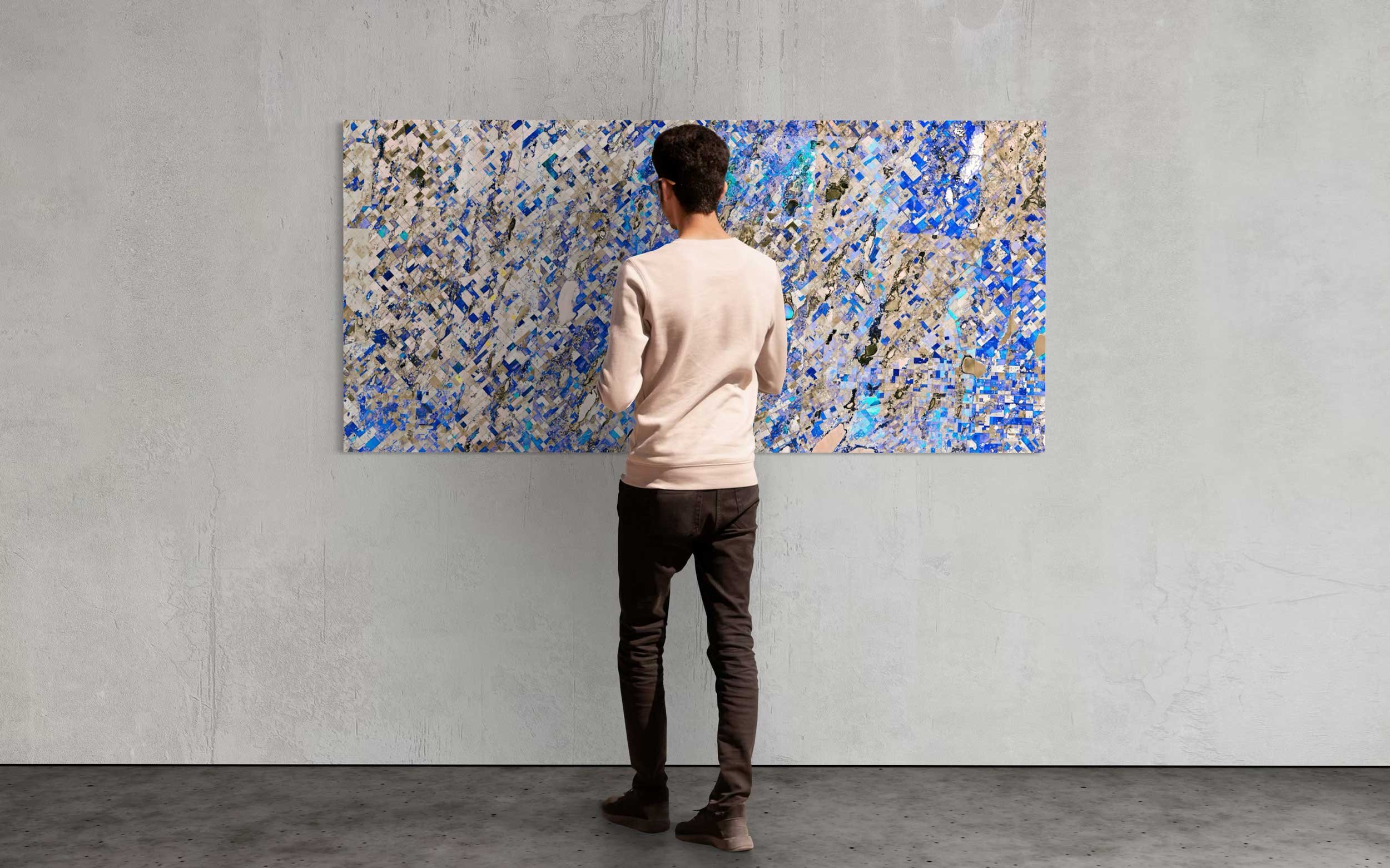 Pampas Berutti Ultradistancia Satellite Fine Art Artwork Installed in gallery wall