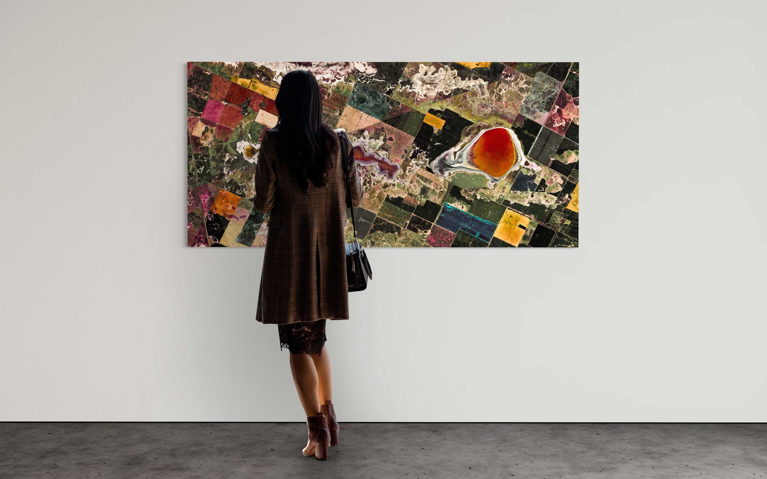 La Juanita Installed in Gallery Wall