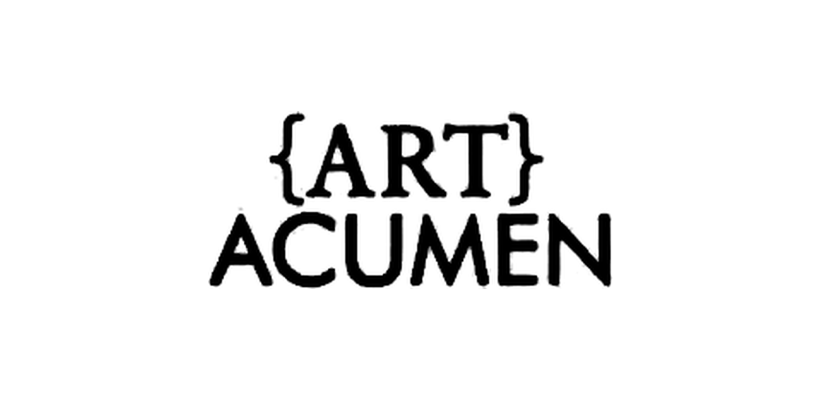 Text reading '{ART} ACUMEN' with 'ART' in brackets and the word 'ACUMEN' below it.