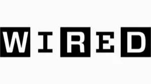 Wired magazine logo with bold black letters on a white background.