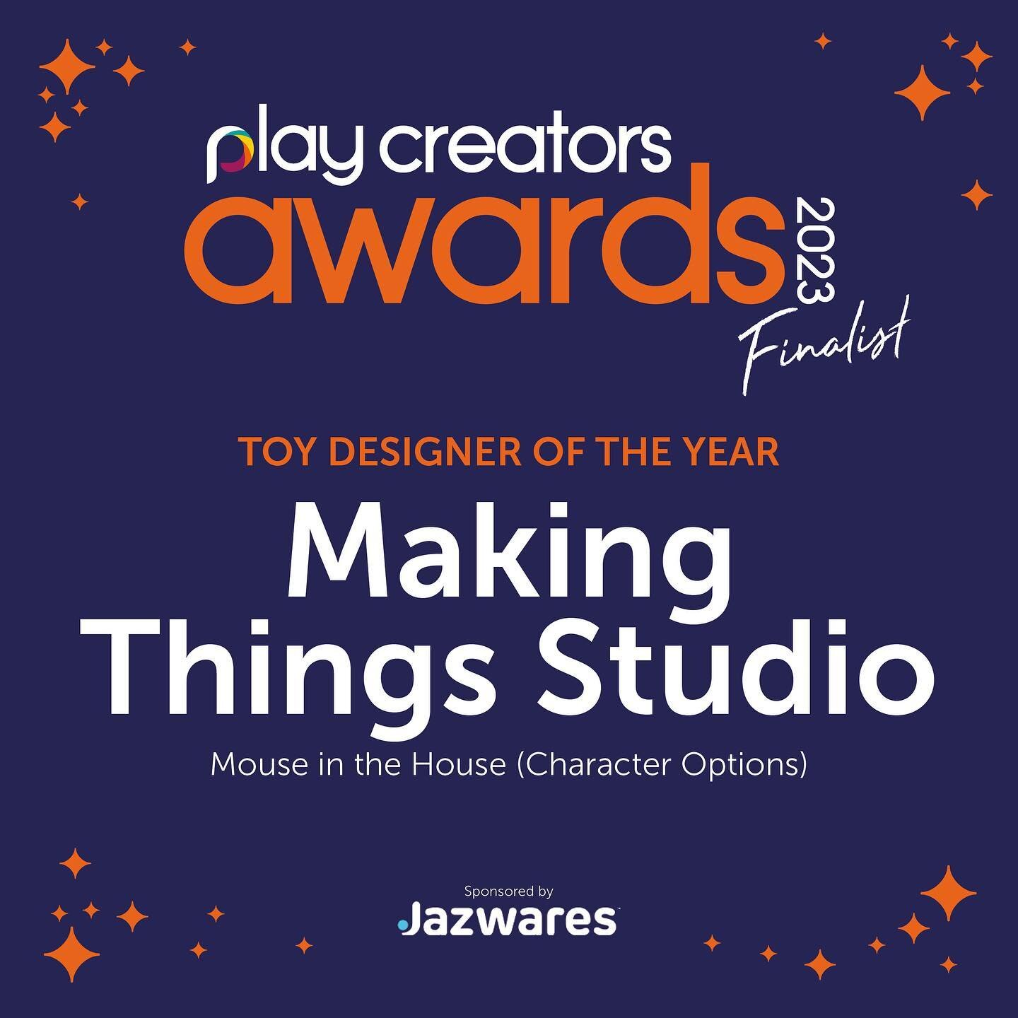 WOW, how exciting to see our little seaside studio playing in the global sandbox! 

We're nothing without our play buddies (collabs, partners and licensees)...thanks so much to Mojo Nation for this incredible platform.

We're up for 3 awards:

🎉 🐭 