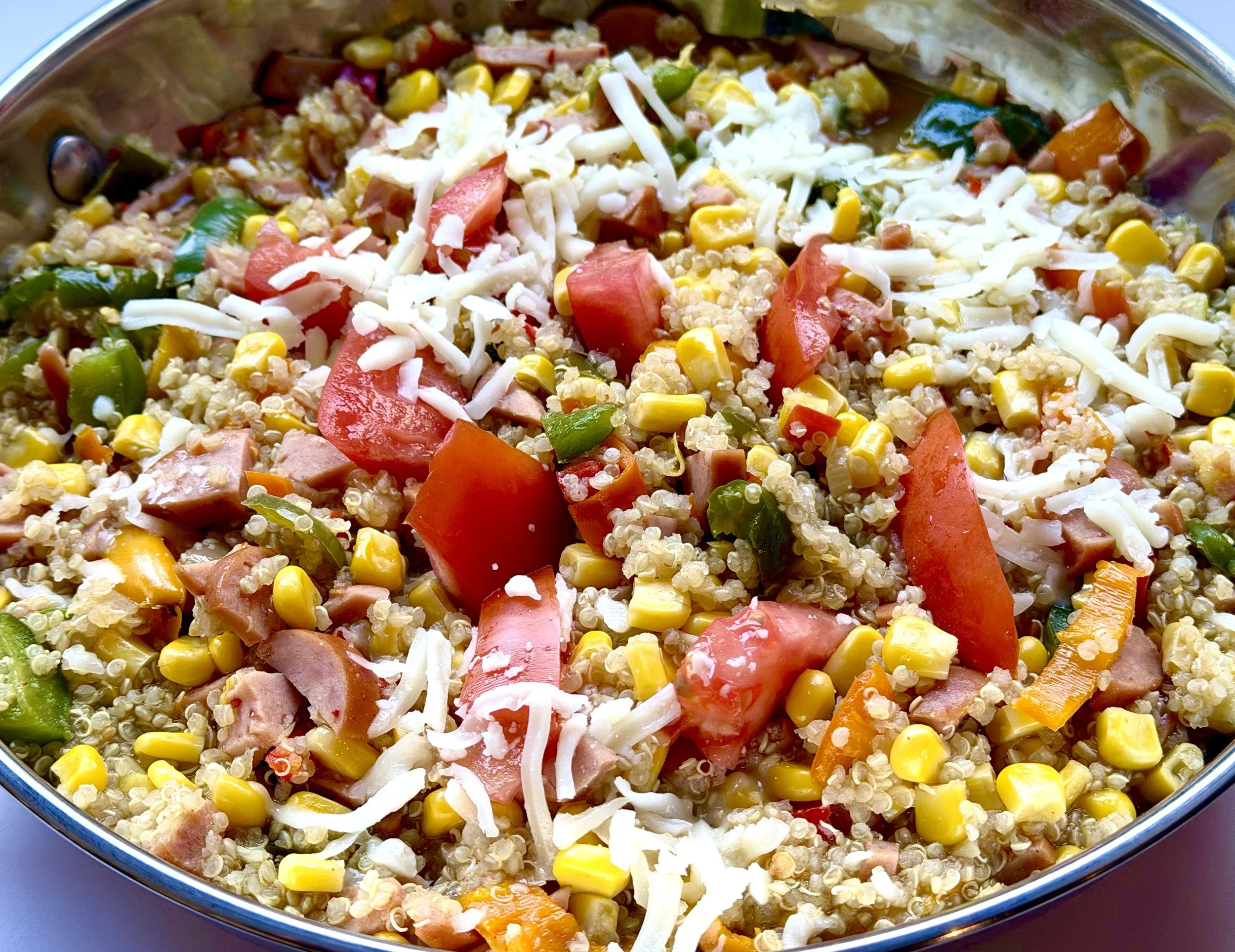 HOT SMOKED SAUSAGE QUINOA MEDLEY