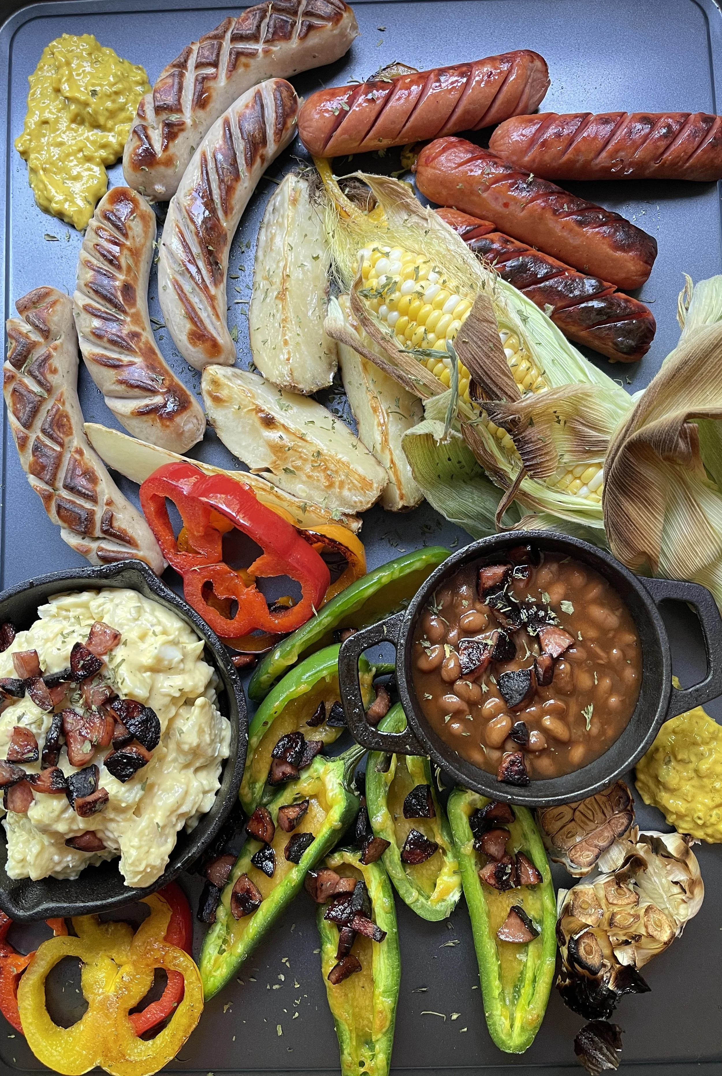 SMOKED SAUSAGE DEVILED EGG POTATO SALAD