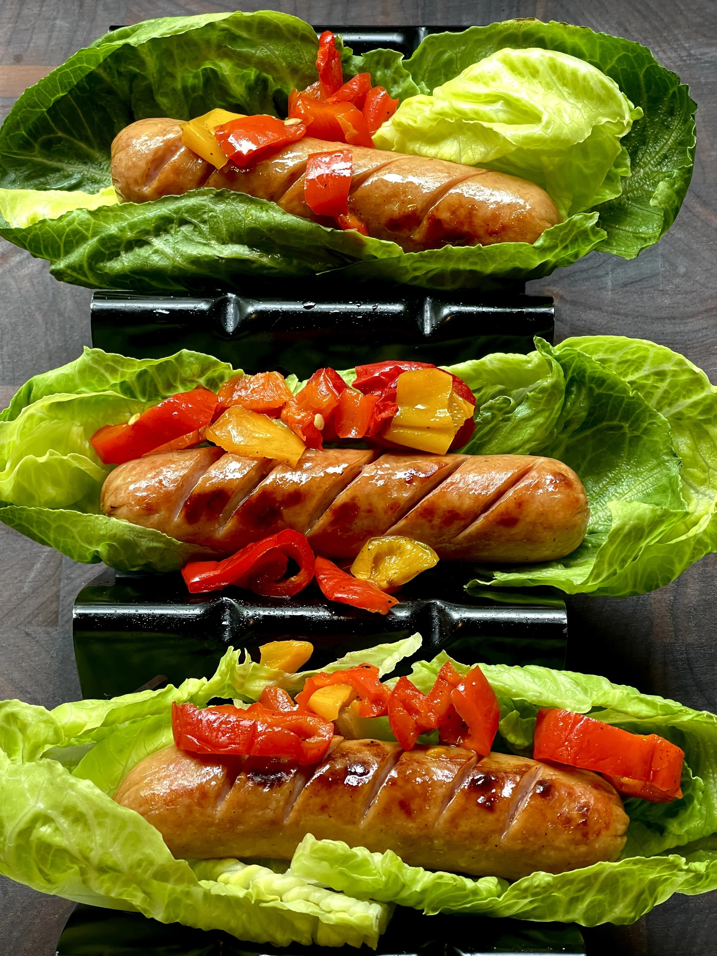 GRILL FRESH, EAT FRESH: LETTUCE WRAPPED SAUSAGES