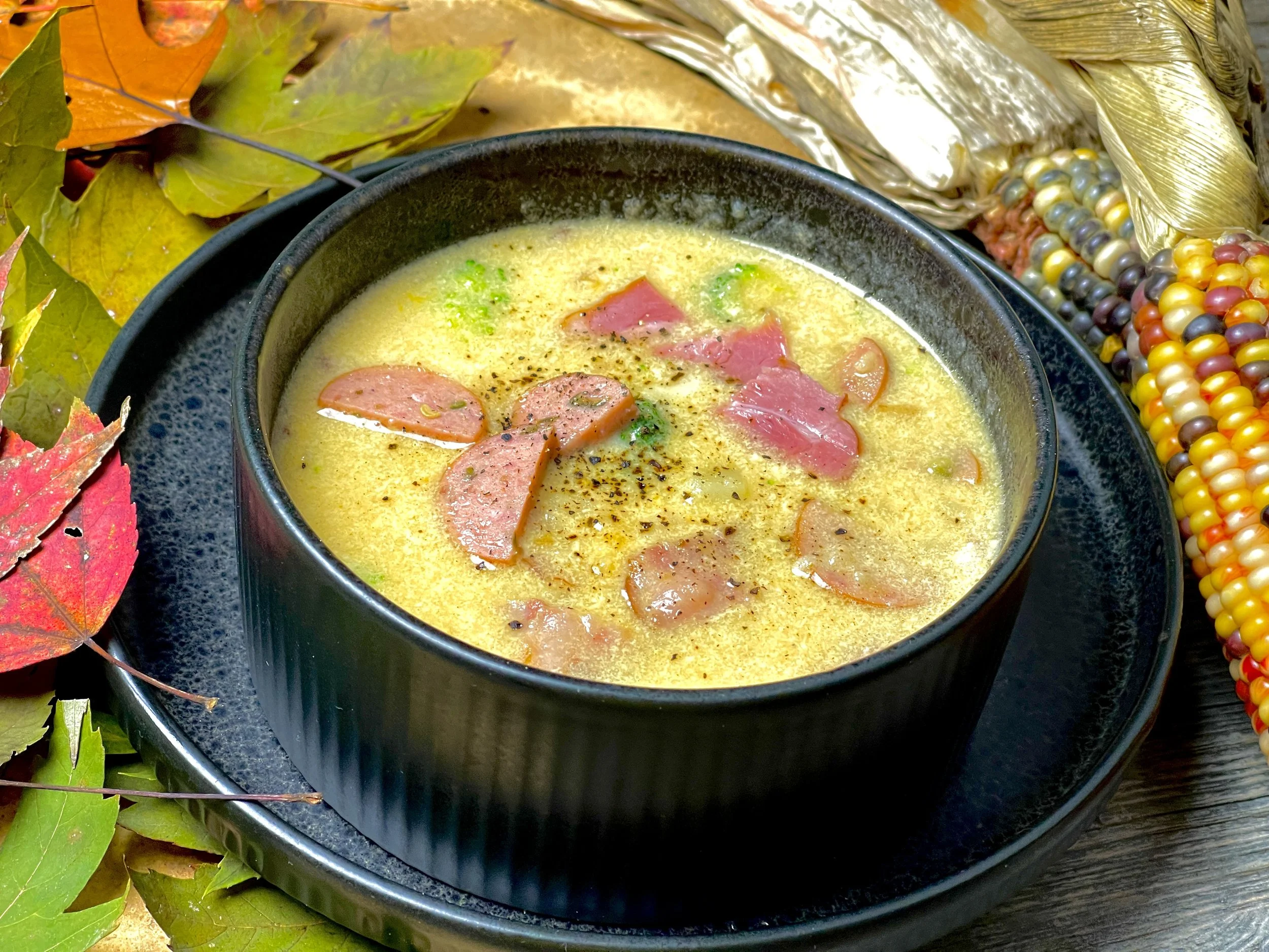 SPICY SAUSAGE CHEDDAR POTATO SOUP