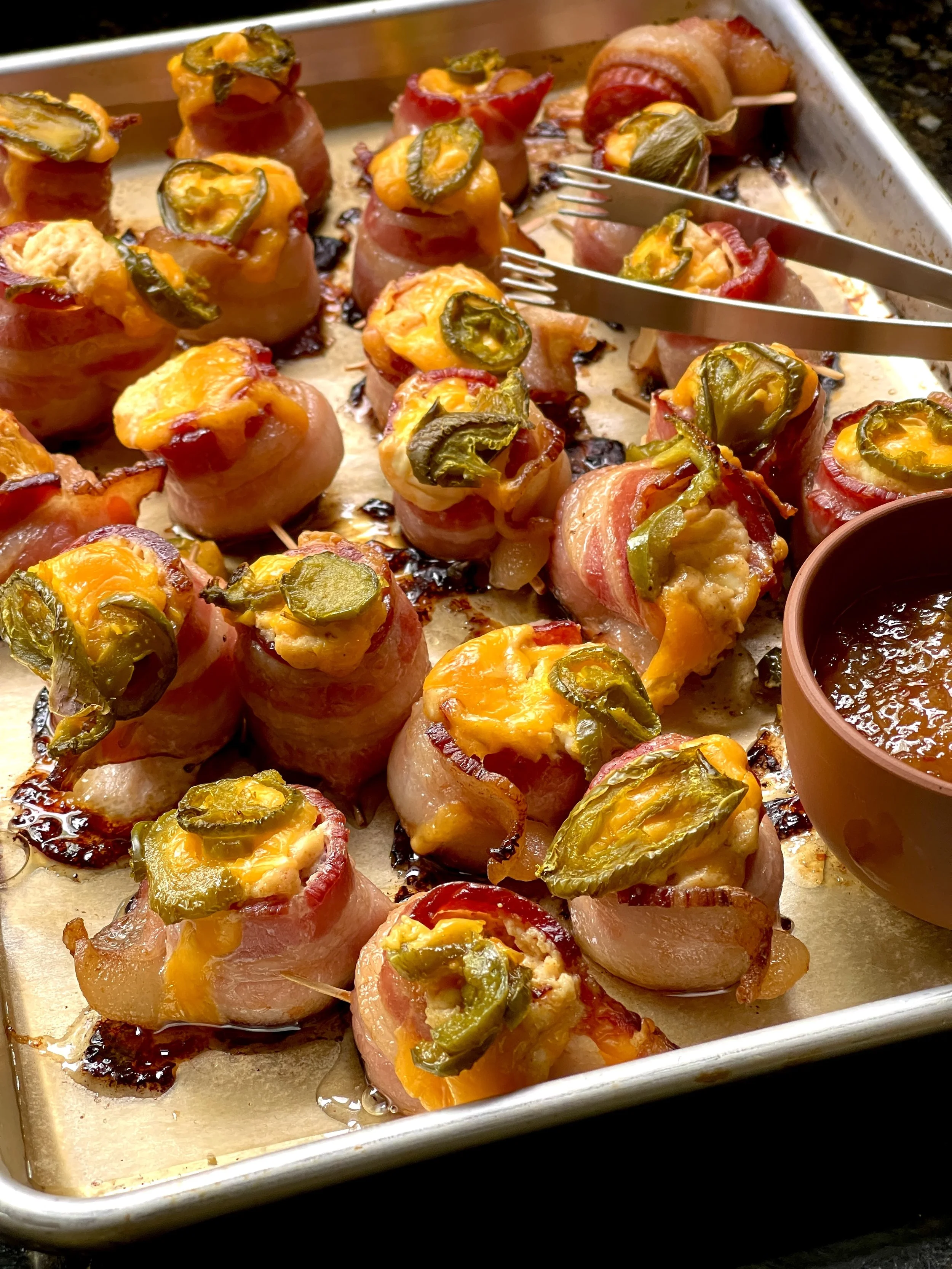 SMOKED SAUSAGE BACON PIG SHOTS