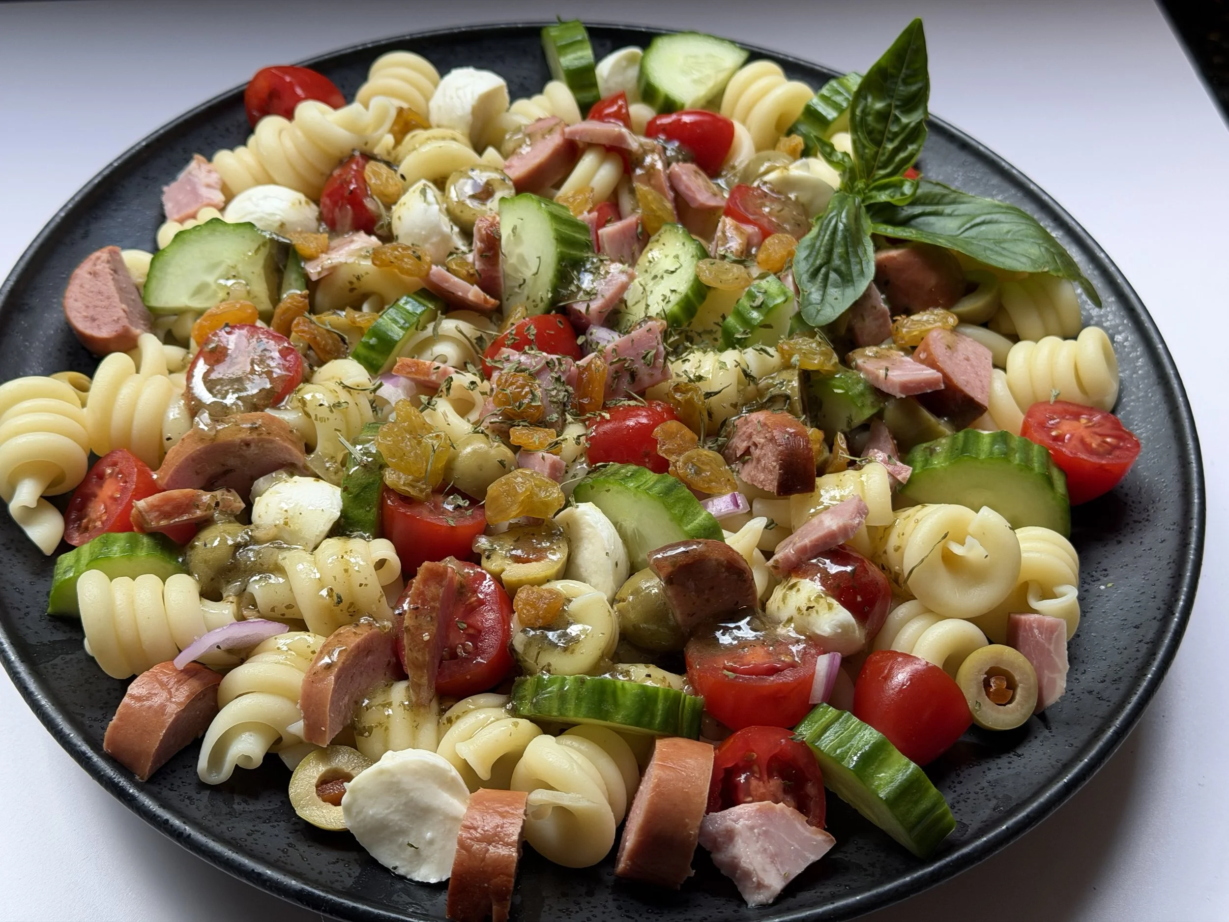 TUSCAN SMOKED SAUSAGE PASTA SALAD
