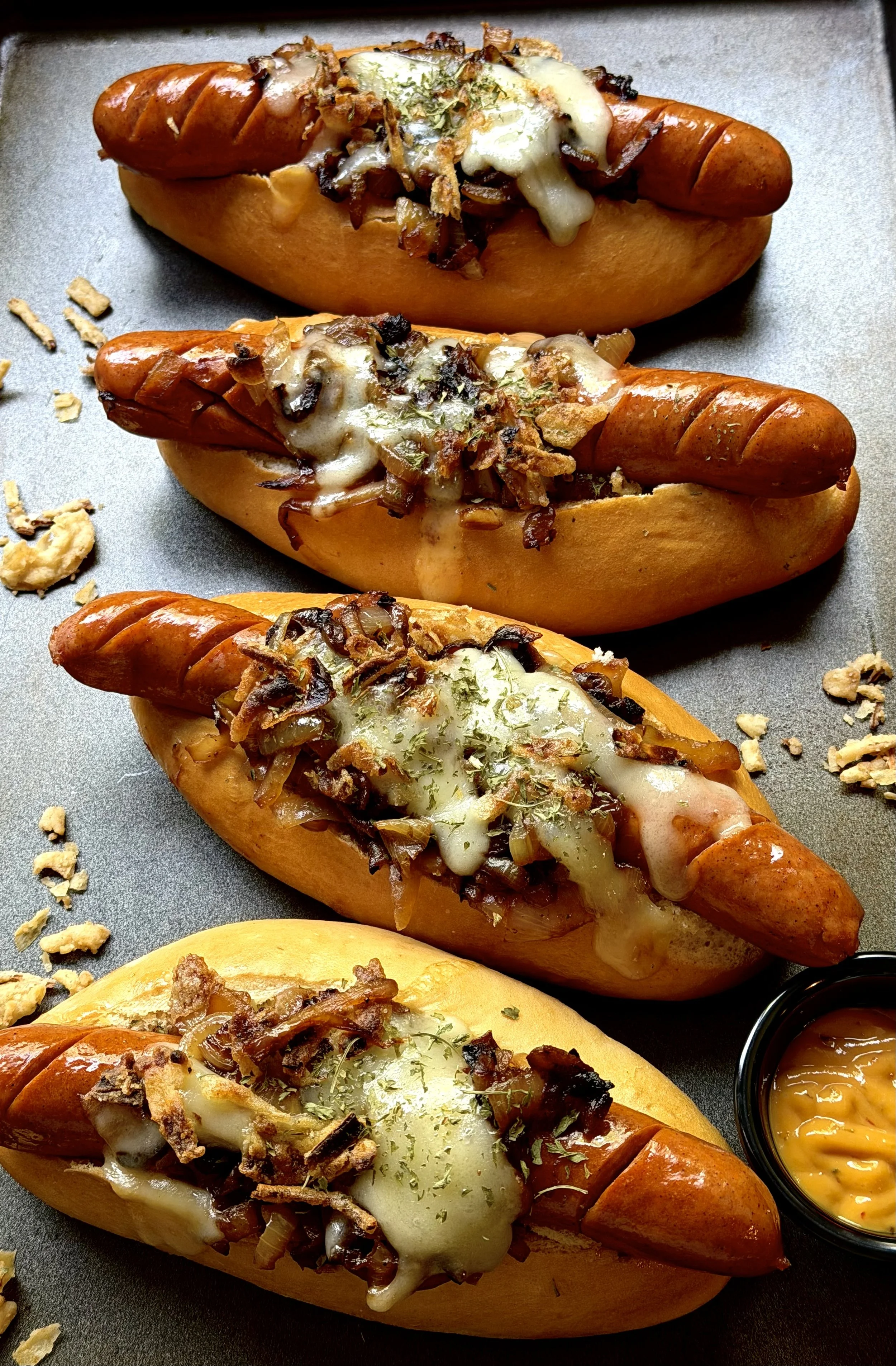 SMOTHERED FRENCH ONION SMOKED SAUSAGE