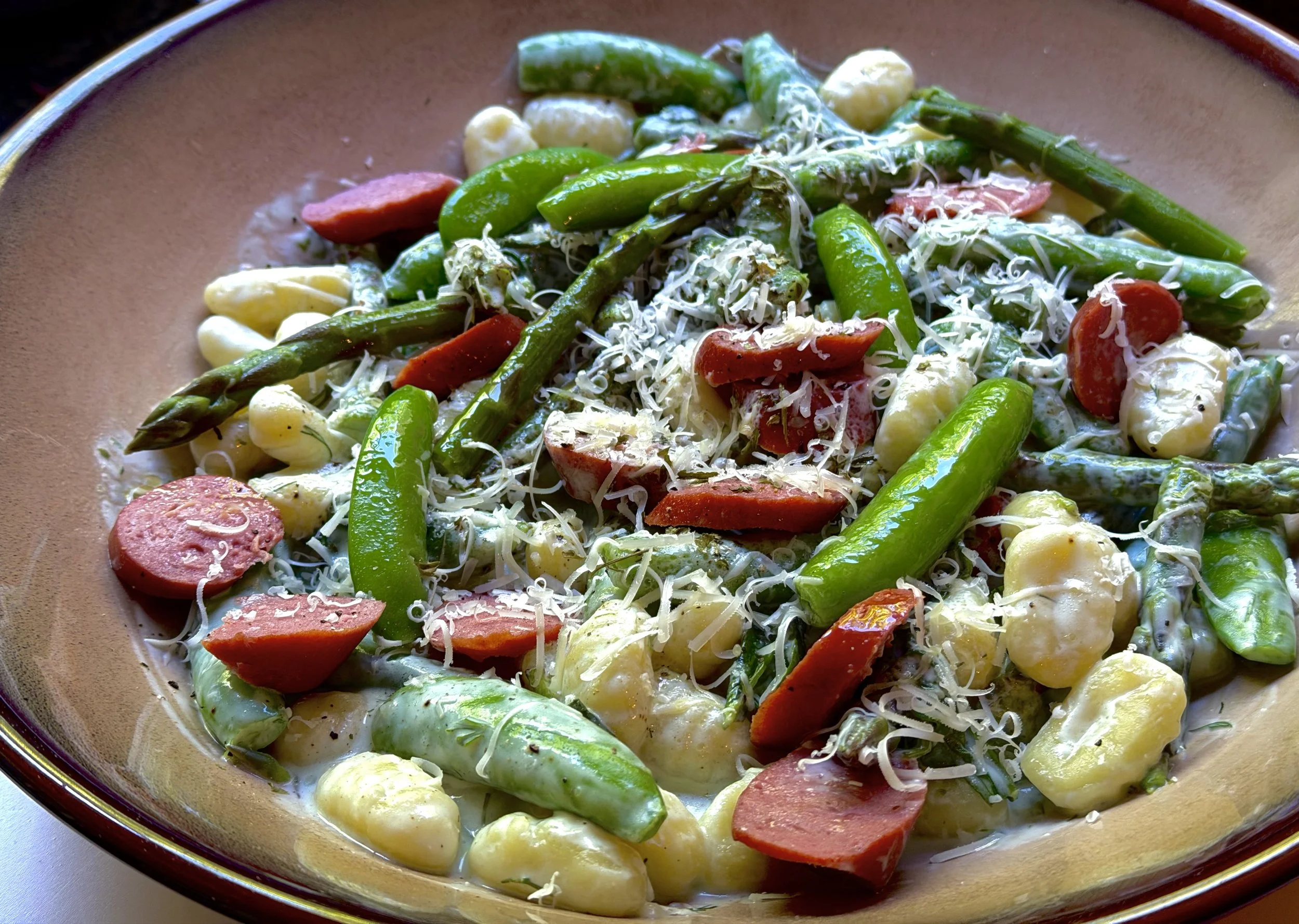 GARDEN FRESH GNOCCHI DUMPLINGS WITH BEEF SMOKED SAUSAGE