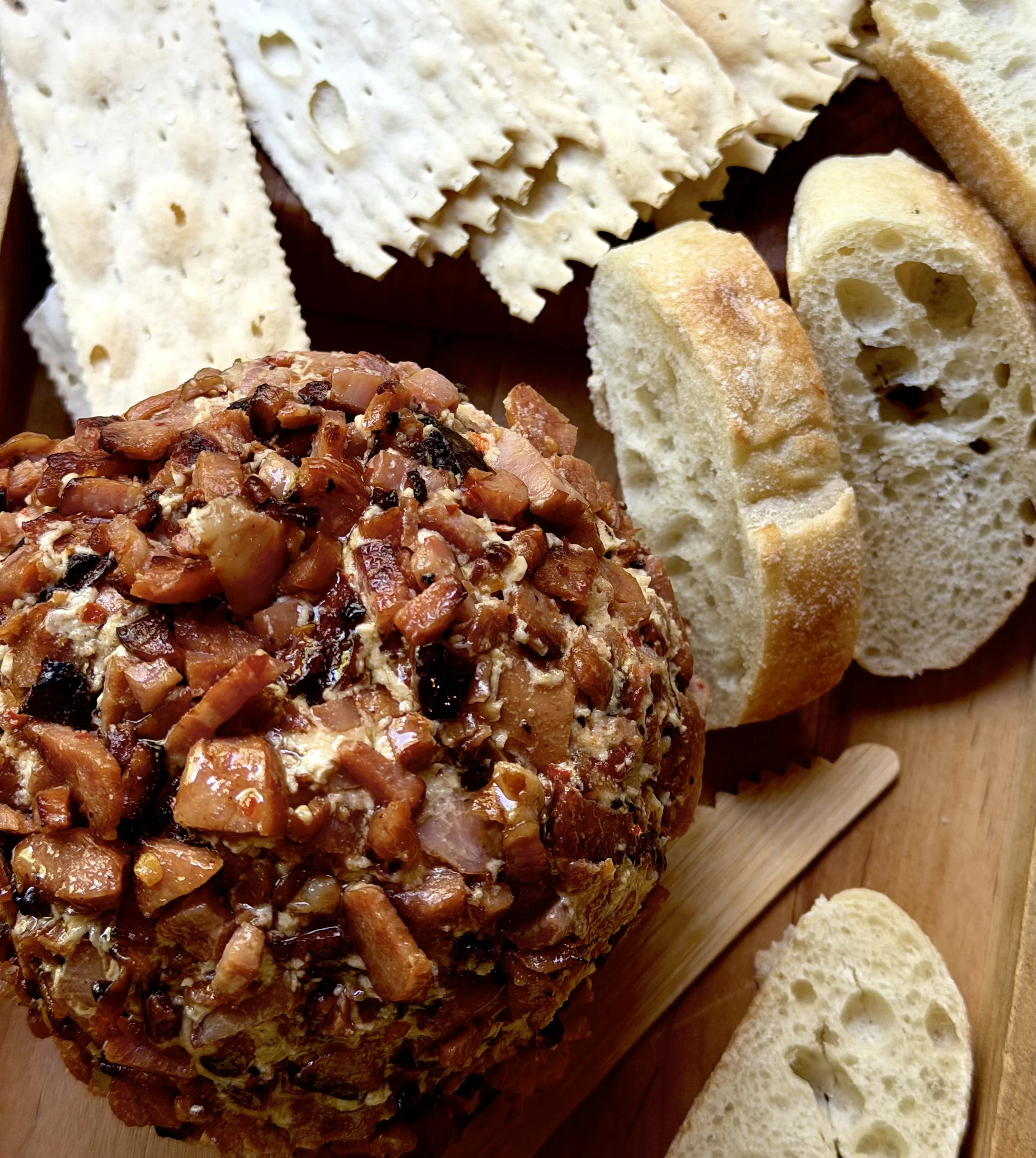 SMOKED HOT SAUSAGE CHEESE BALL