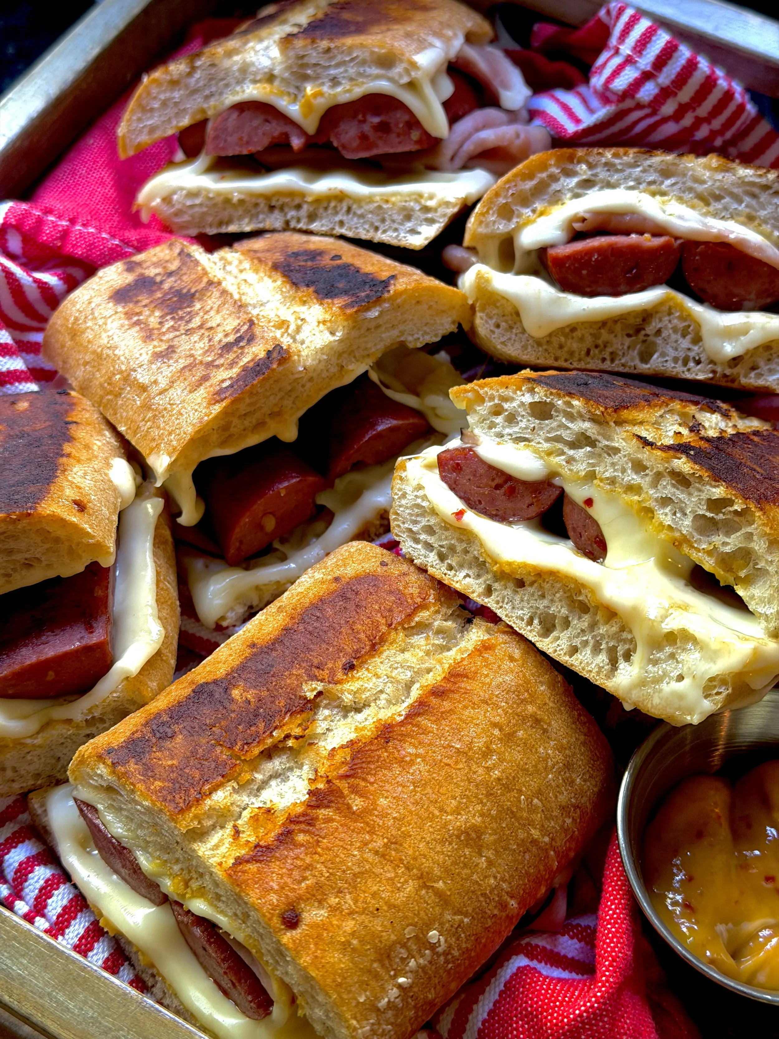SMOKED HOT SAUSAGE CUBANS