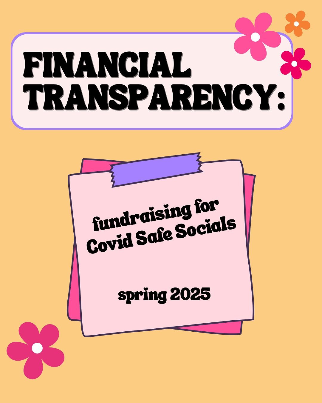 how we&rsquo;ve spent and saved our donations from the last 3 months!

a MASSIVE thank you to everyone who has donated and shared so far!!! you&rsquo;re the reason we&rsquo;ve been able to host our first three events and plan 3 more!! just &pound;225