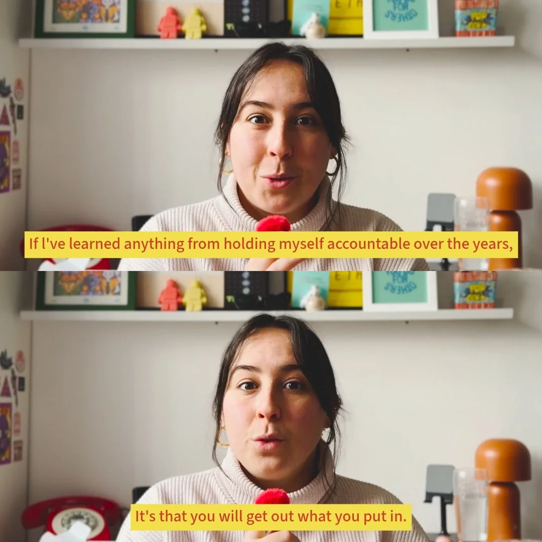 Just me and my horse analogies 🐴 😆

Had so much fun filming this first episode of The Overshare. Which is my exclusive podcast mini series on Patreon.

In this ep I share some inside tips on how I hold myself accountable amongst my chaos and actual