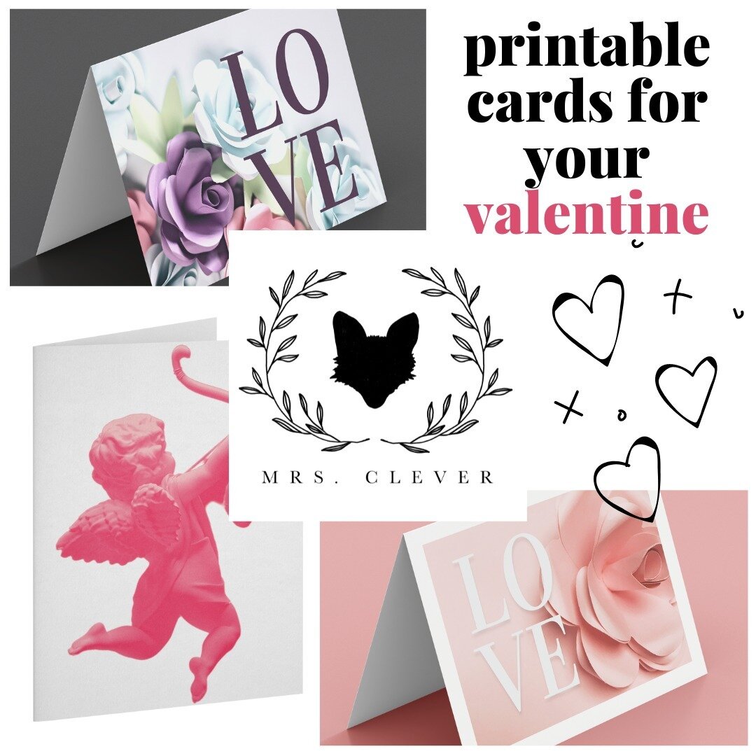 Make your Valentine's Day notes even more special by making them yourself! Visit MrsClever.com to shop for PDFs to print and then write your own love notes inside. So sweet!

#valentines #lovenotes #valentine #handmade #handmadewithlove #printable #c