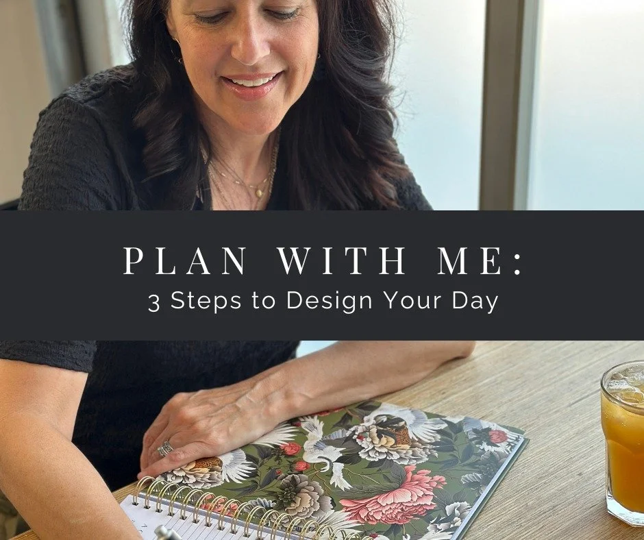 Feeling like your days are full but not focused?

Join me for 3 Steps to Design Your Day &mdash; a live 90-minute online working session where we&rsquo;ll design your daily rhythm together using my APF Method &mdash; Anchor &middot; Prioritize &middo