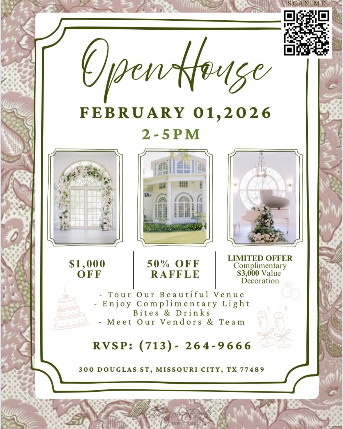 Happy New Year! ✨ We&rsquo;re starting the year by inviting you to our upcoming Open House&mdash;an opportunity to discover the space where moments become milestones.   Experience the magic of where unforgettable events begin. Whether you&rsquo;re pl