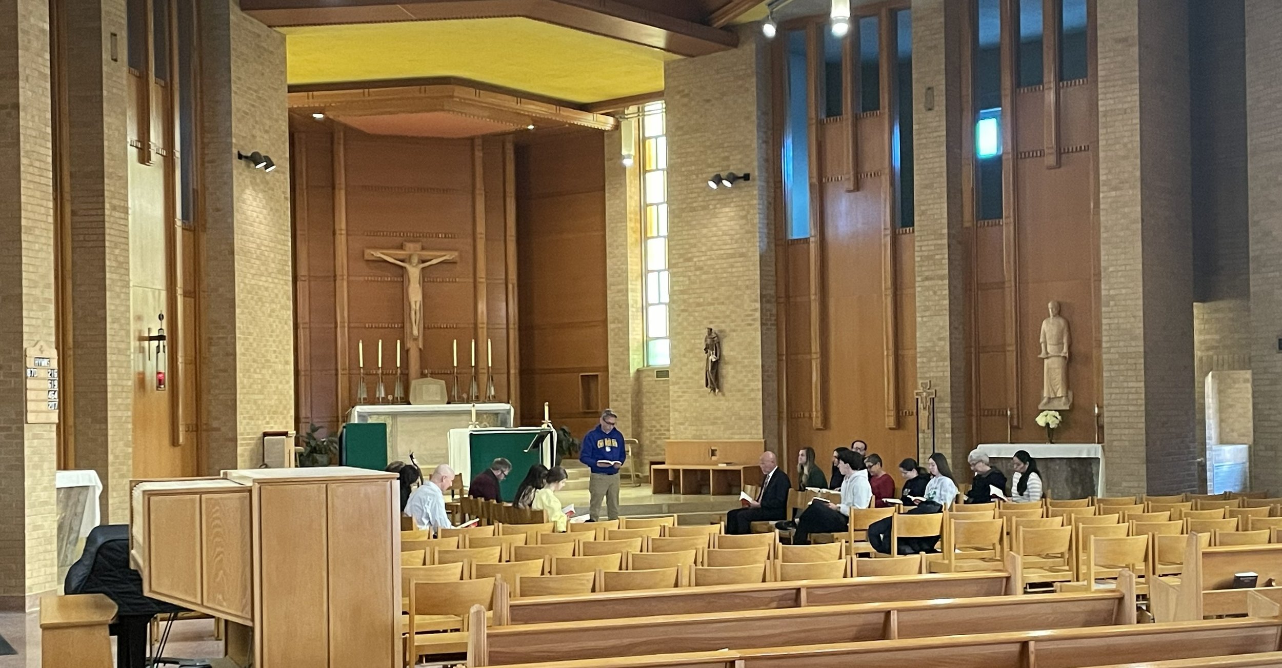 Morning prayer at the BCU Chapel.