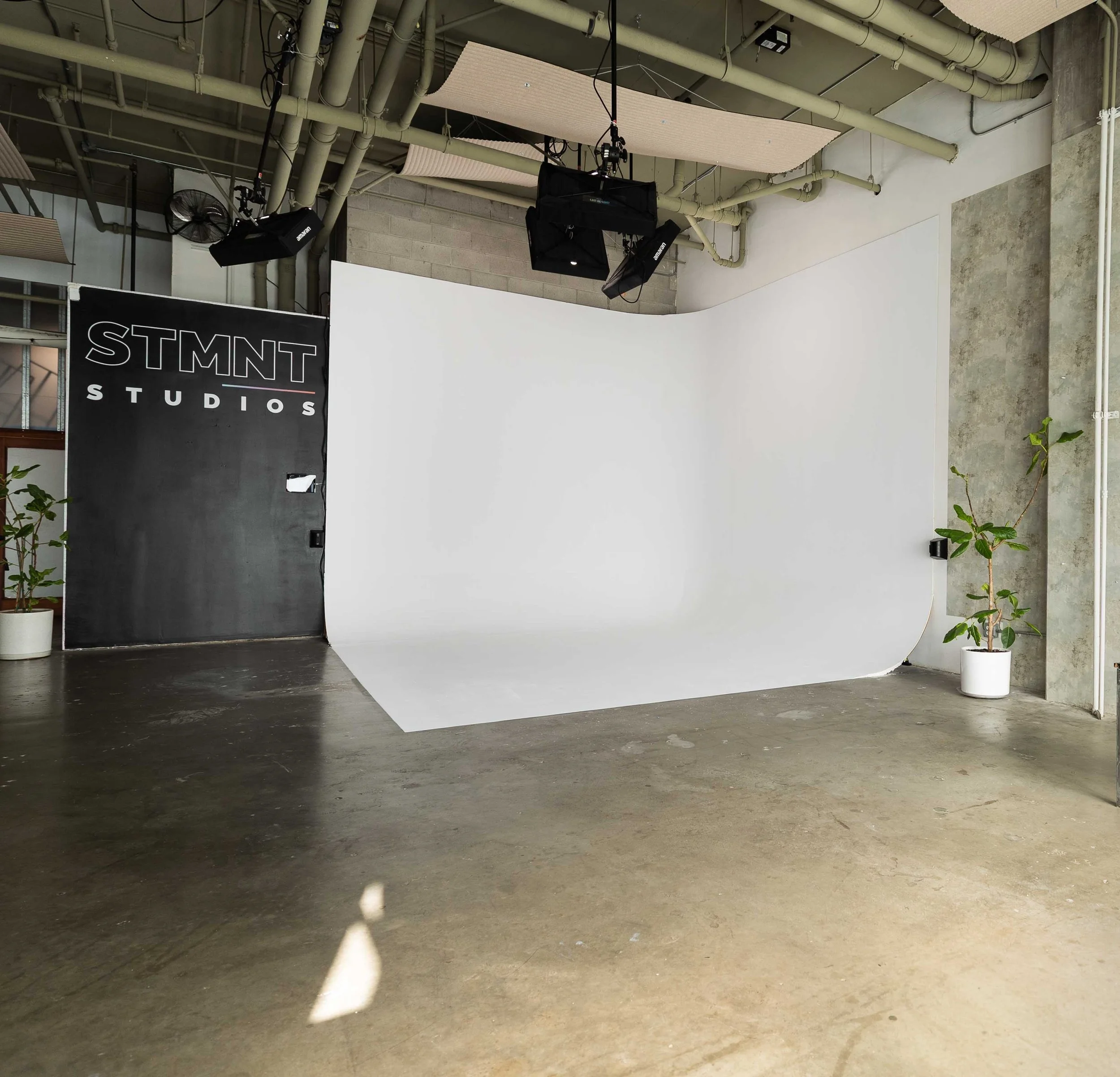 white cyclorama at STMNT Studios